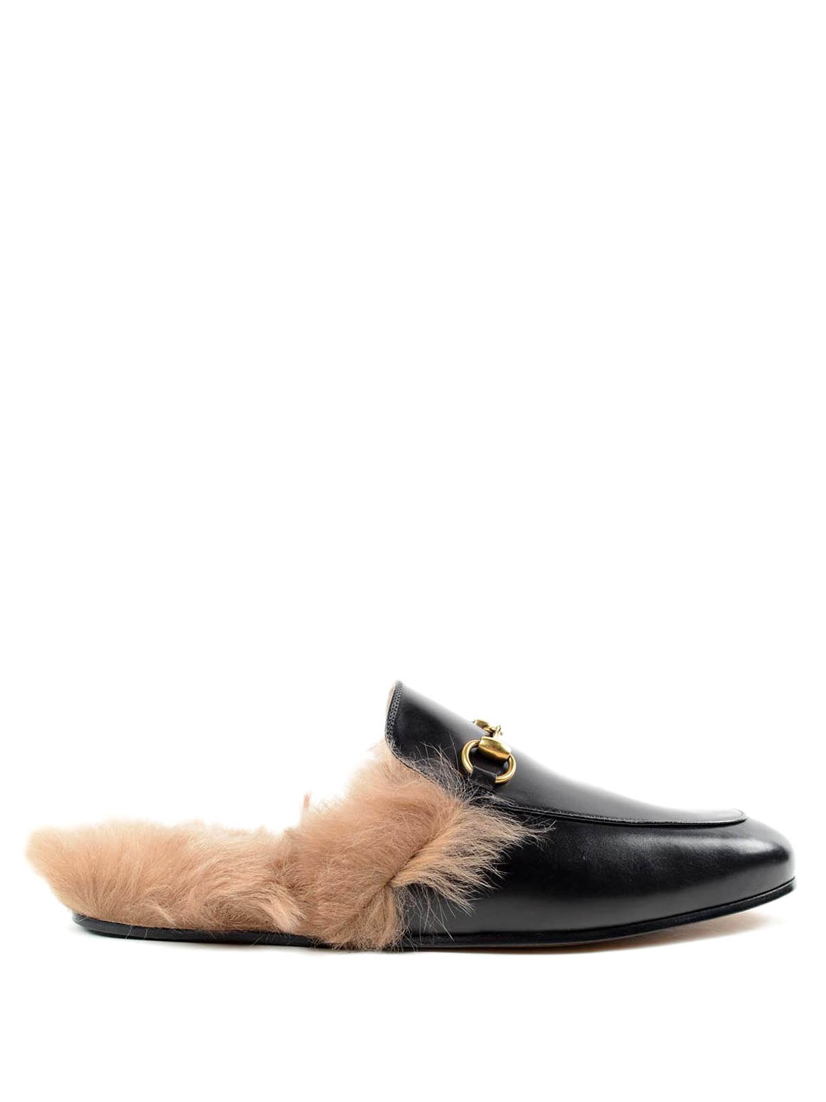 Gucci - Princetown fur slippers - Loafers & Slippers - 397647DKHH01063