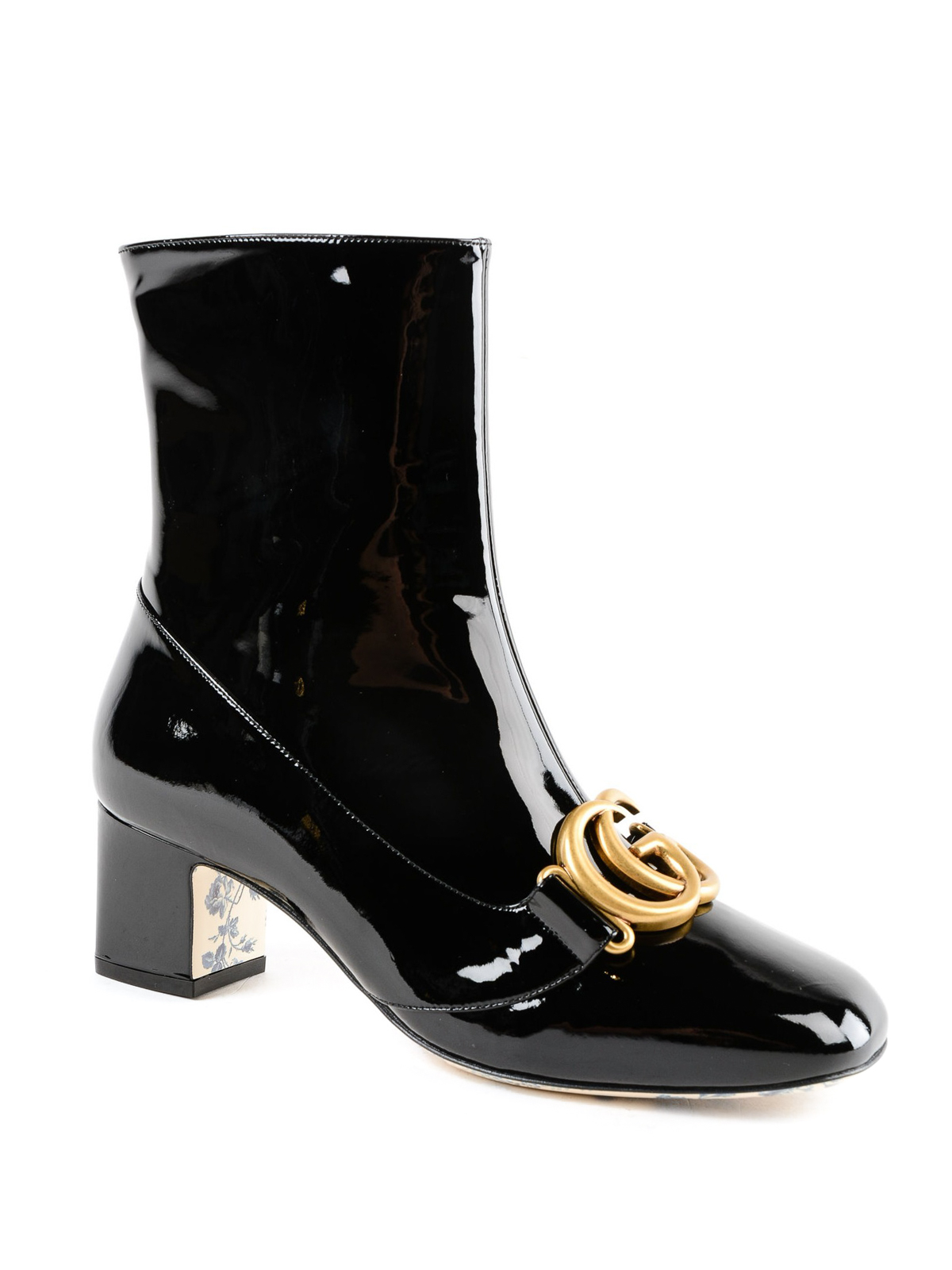 gucci patent leather boots