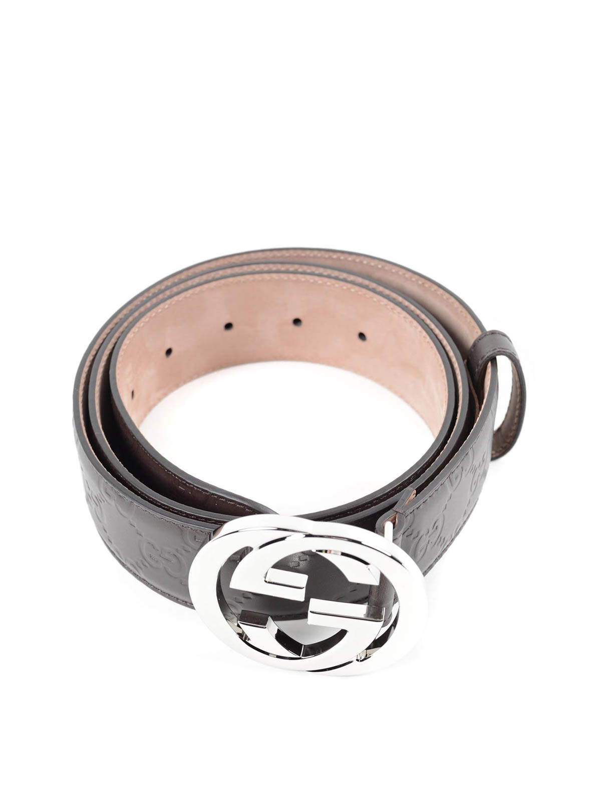 Gucci - Embossed GG belt - belts - 411924CWC1N2140 | Shop online at iKRIX