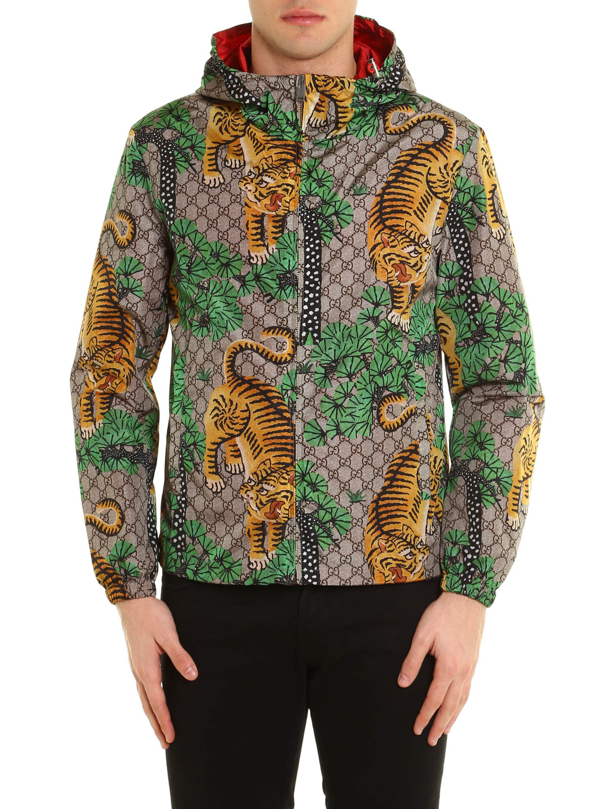 Gucci - Bengal print nylon jacket 