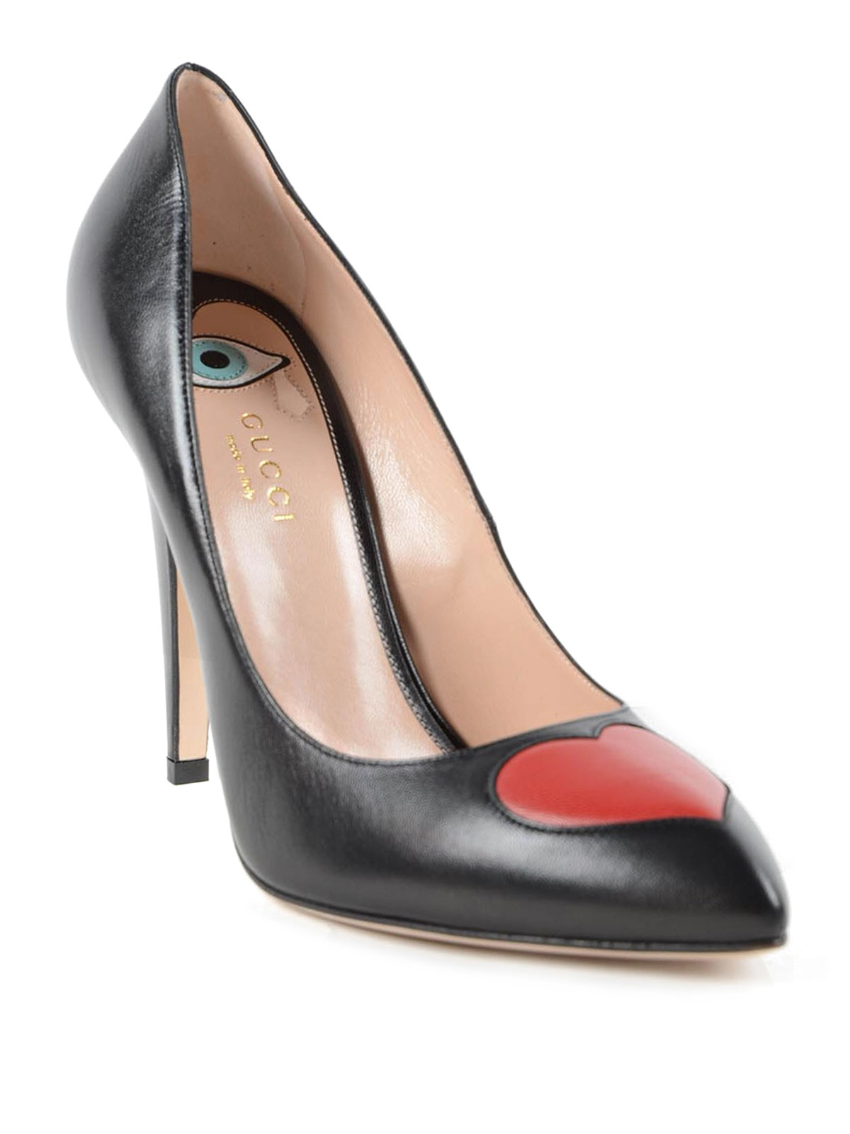 Gucci - detailed leather pumps court -