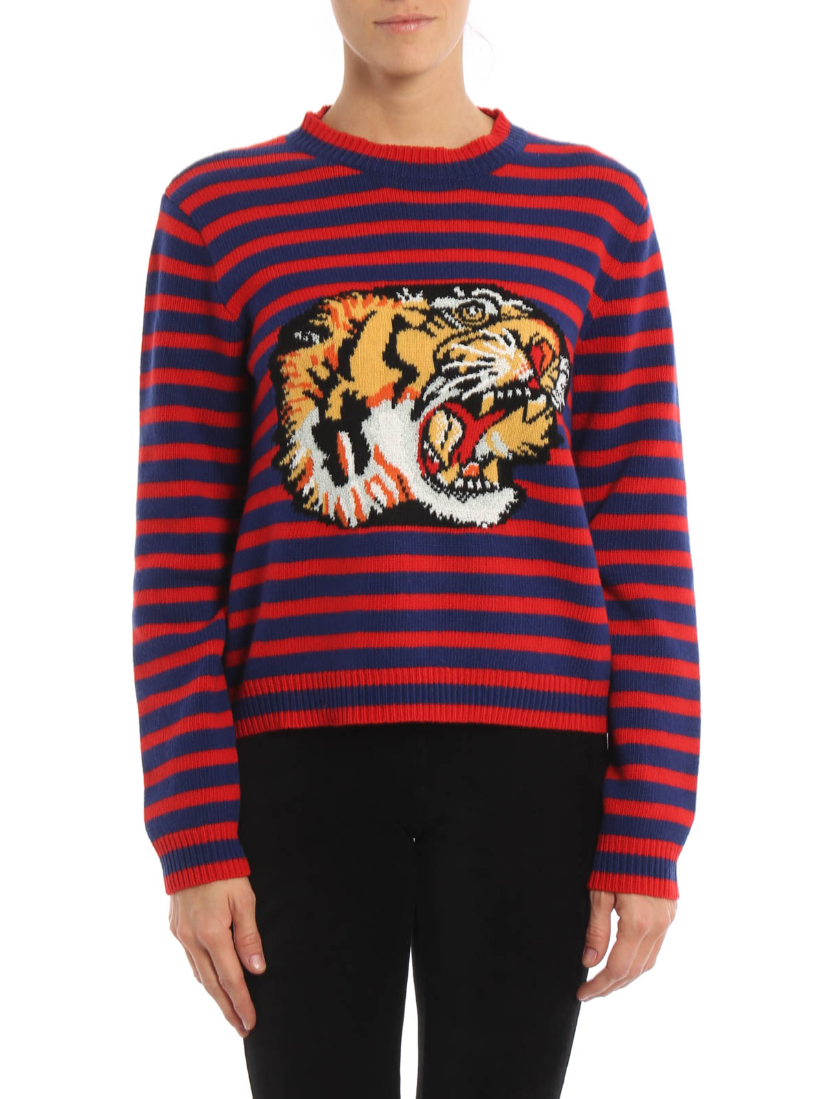 Gucci - Tiger striped wool sweater 