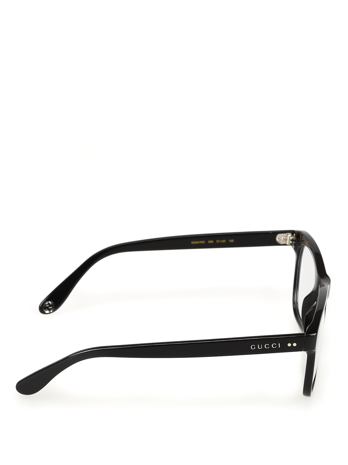 gucci black rectangular glasses