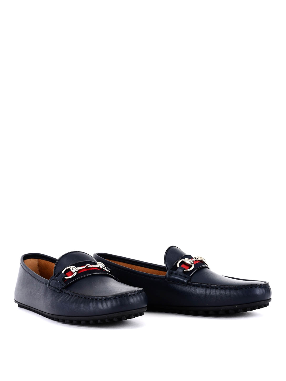 Gucci - Horsebit detail leather loafers 