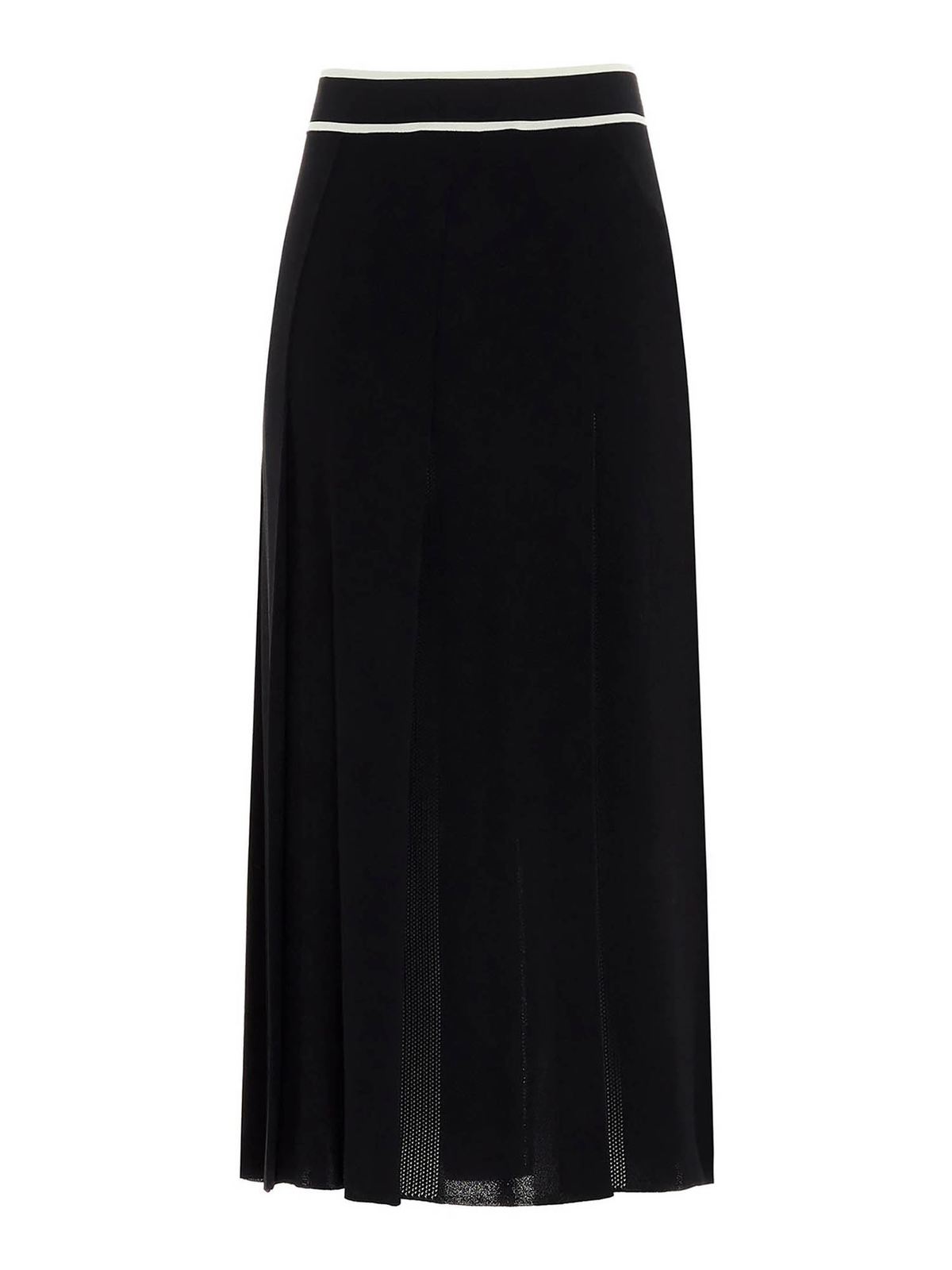 Gucci - Tucks skirt in black - Long skirts - 629429XKBBZ1289 | iKRIX.com
