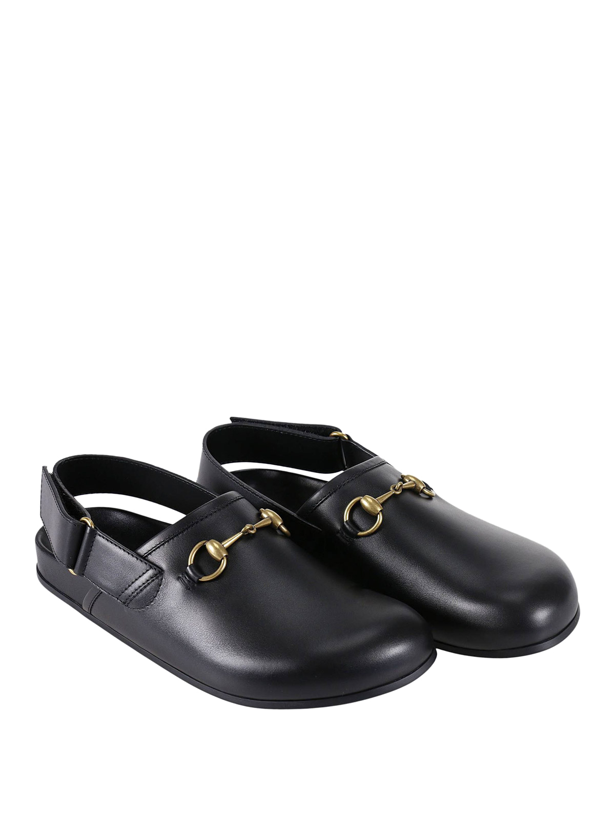Gucci - Horsebit leather slippers 