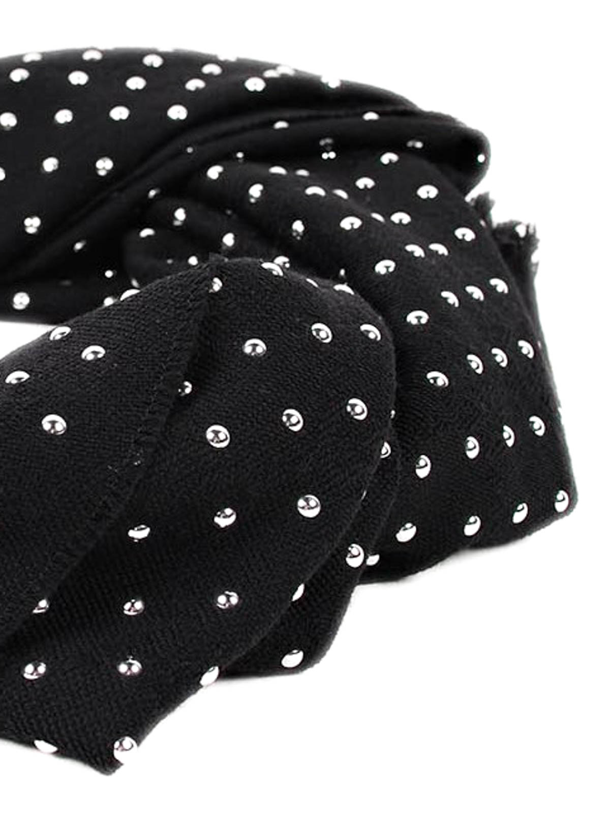 black studded scarf