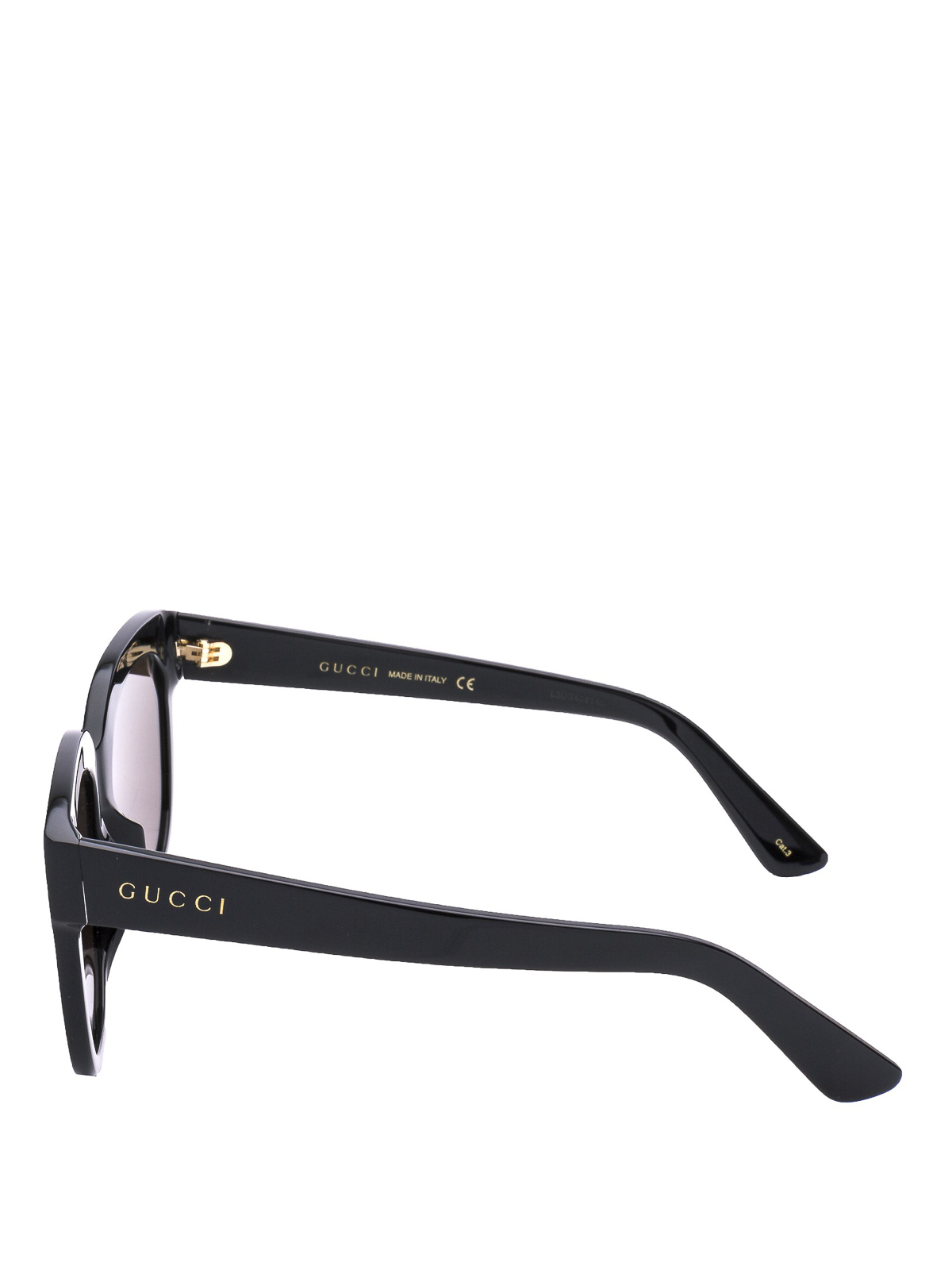 Black acetate squared sunglasses 