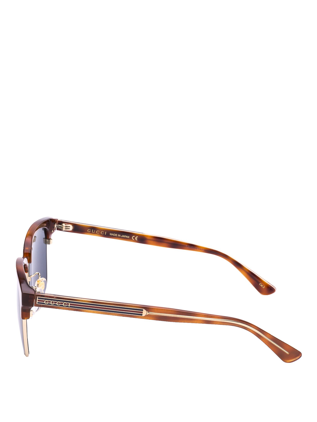 gucci half rim glasses
