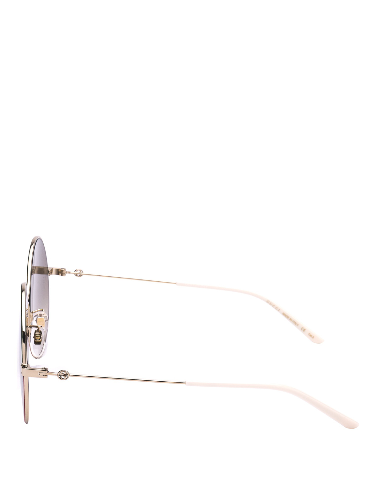 gucci round sunglasses green and red