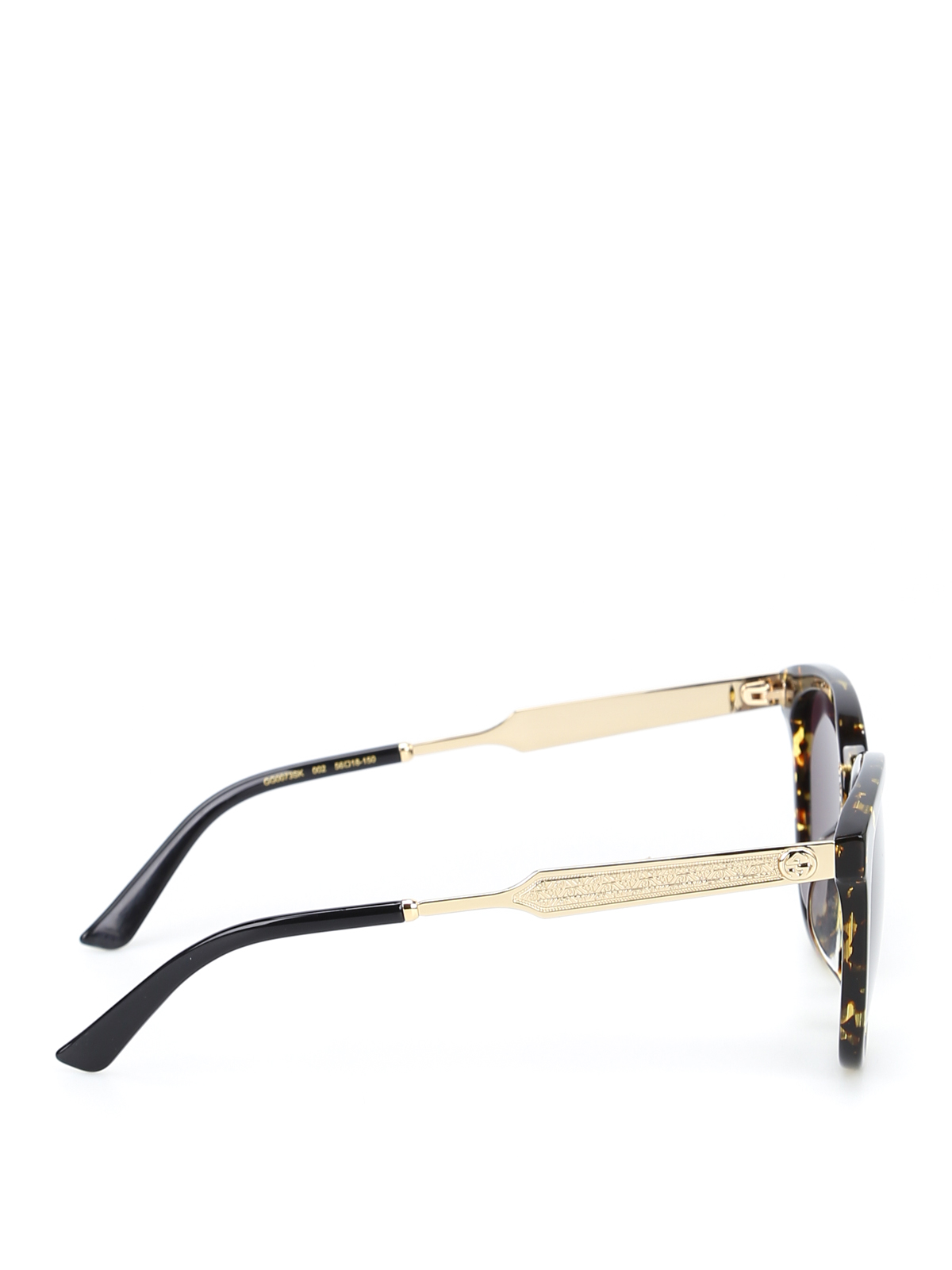 gucci sunglasses with gold arms