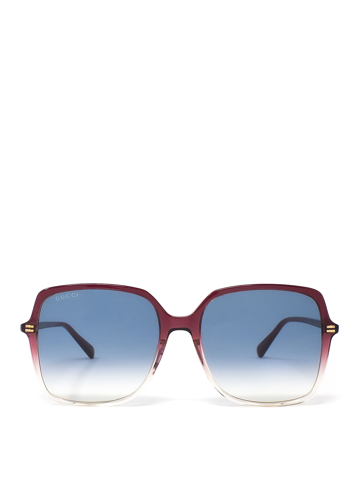 Two-tone square oversized sunglasses 