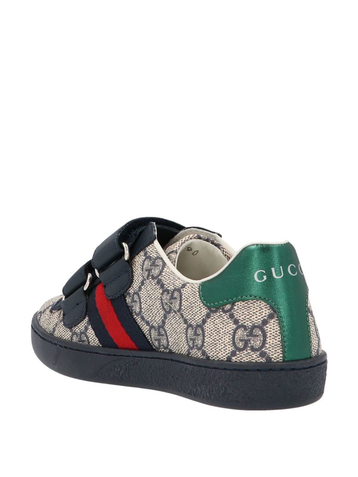 gucci pattern trainers