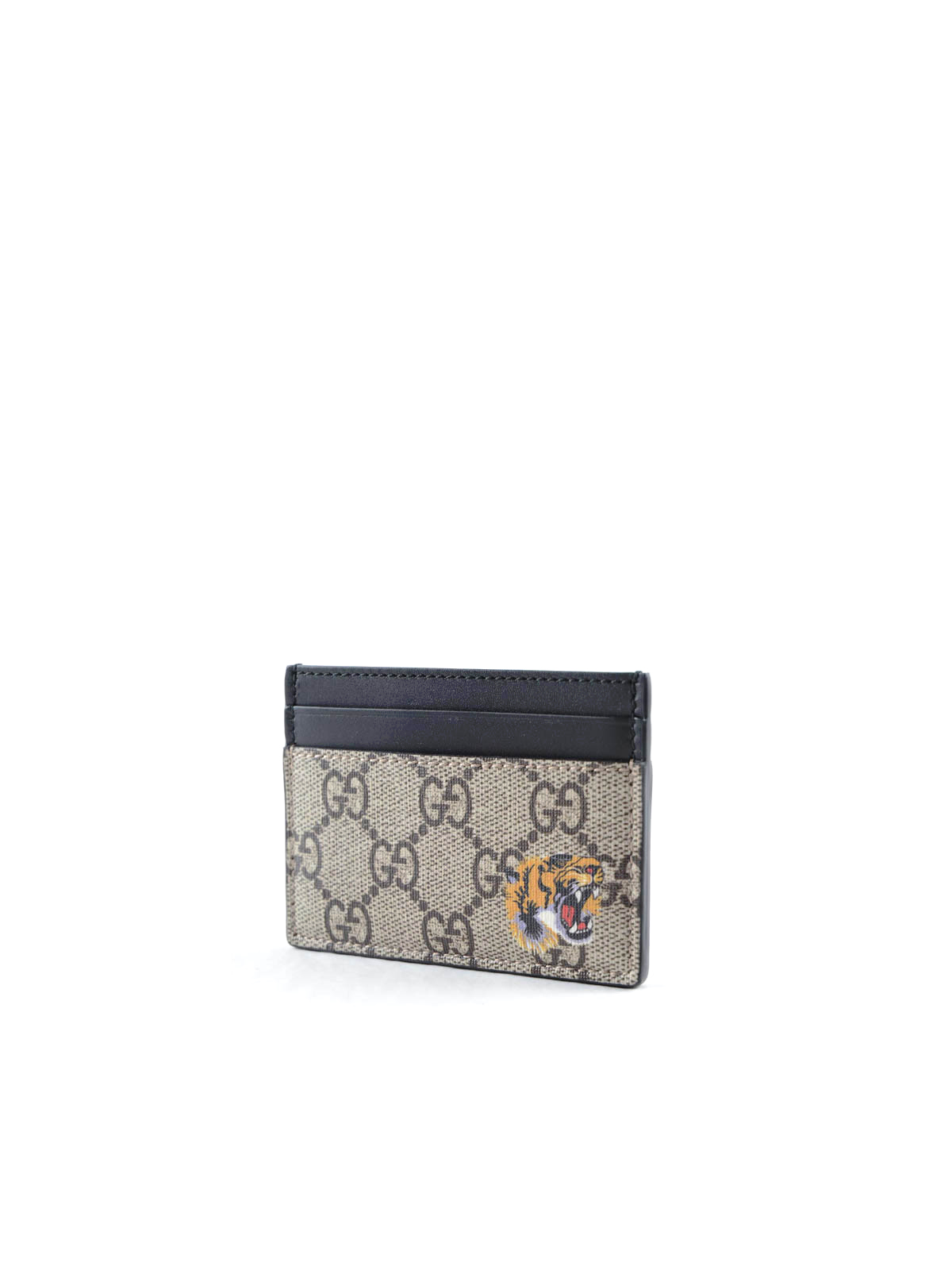 Wallets purses Gucci - Tiger print GG Supreme card holder - 451277K5X1N8666