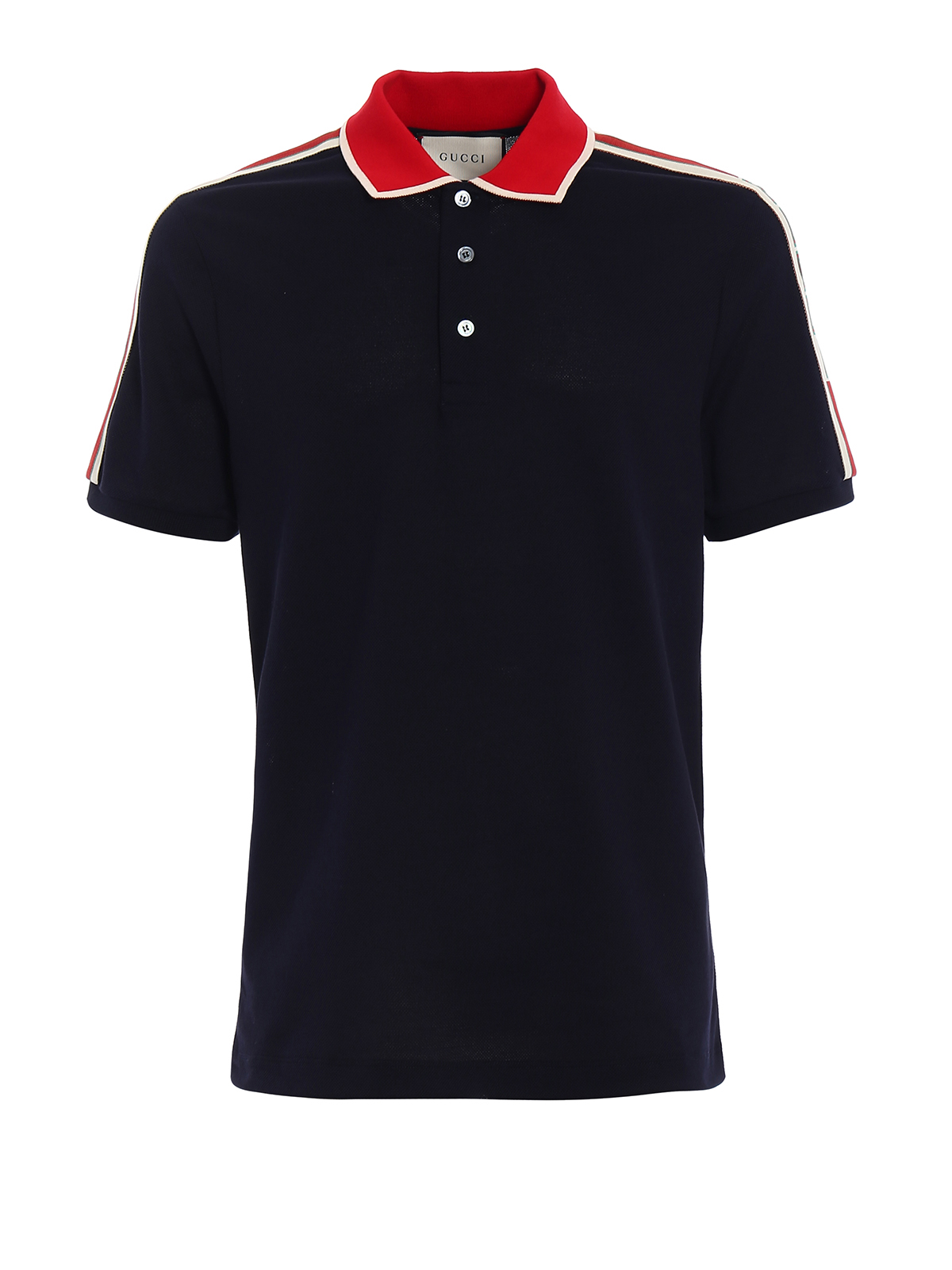 sjælden klippe skål Polo shirts Gucci - Web detail cotton polo shirt - 500972X9M384705