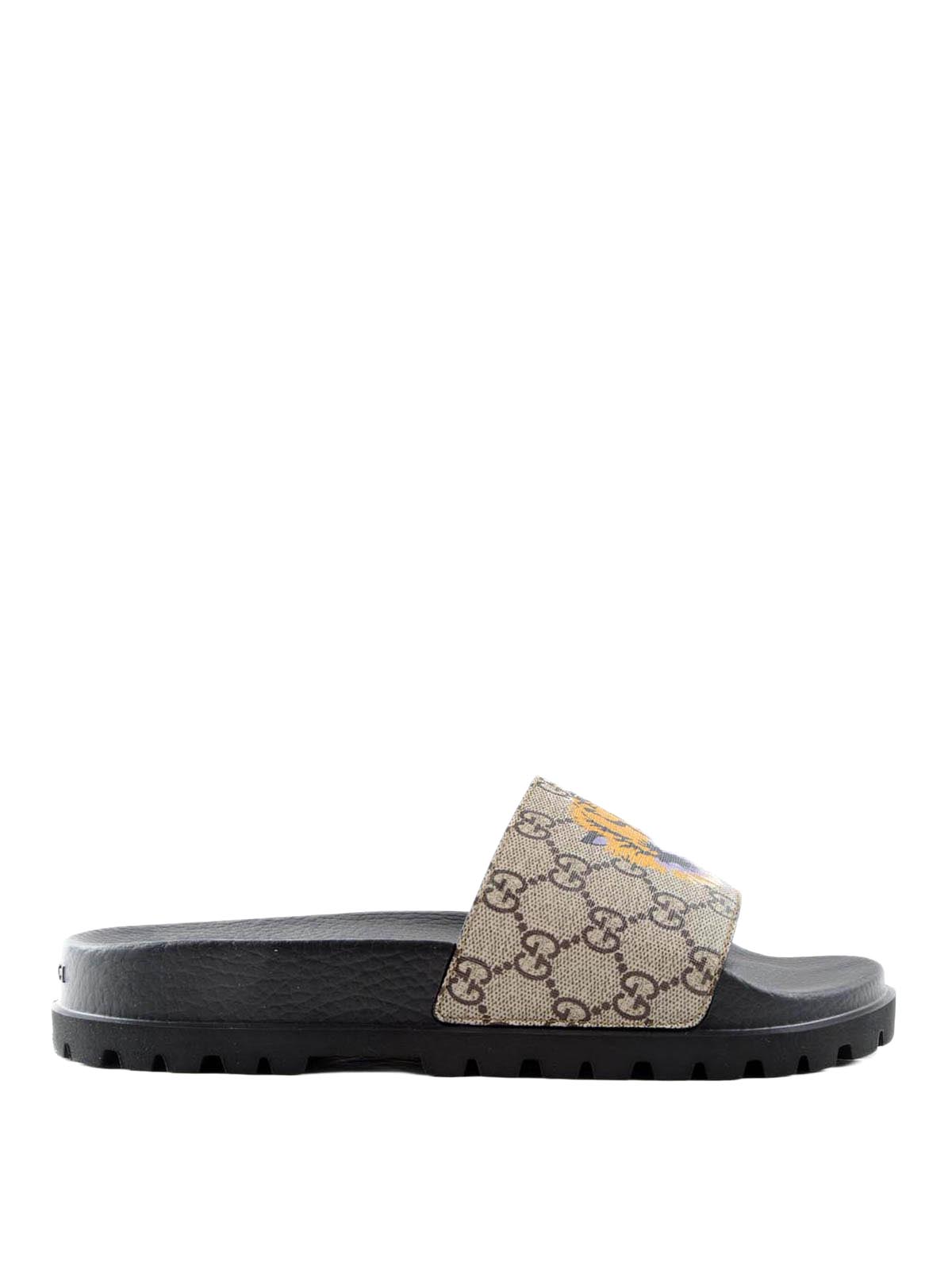 Sandals Gucci - Tiger flat sandals - 456234K5Y008919