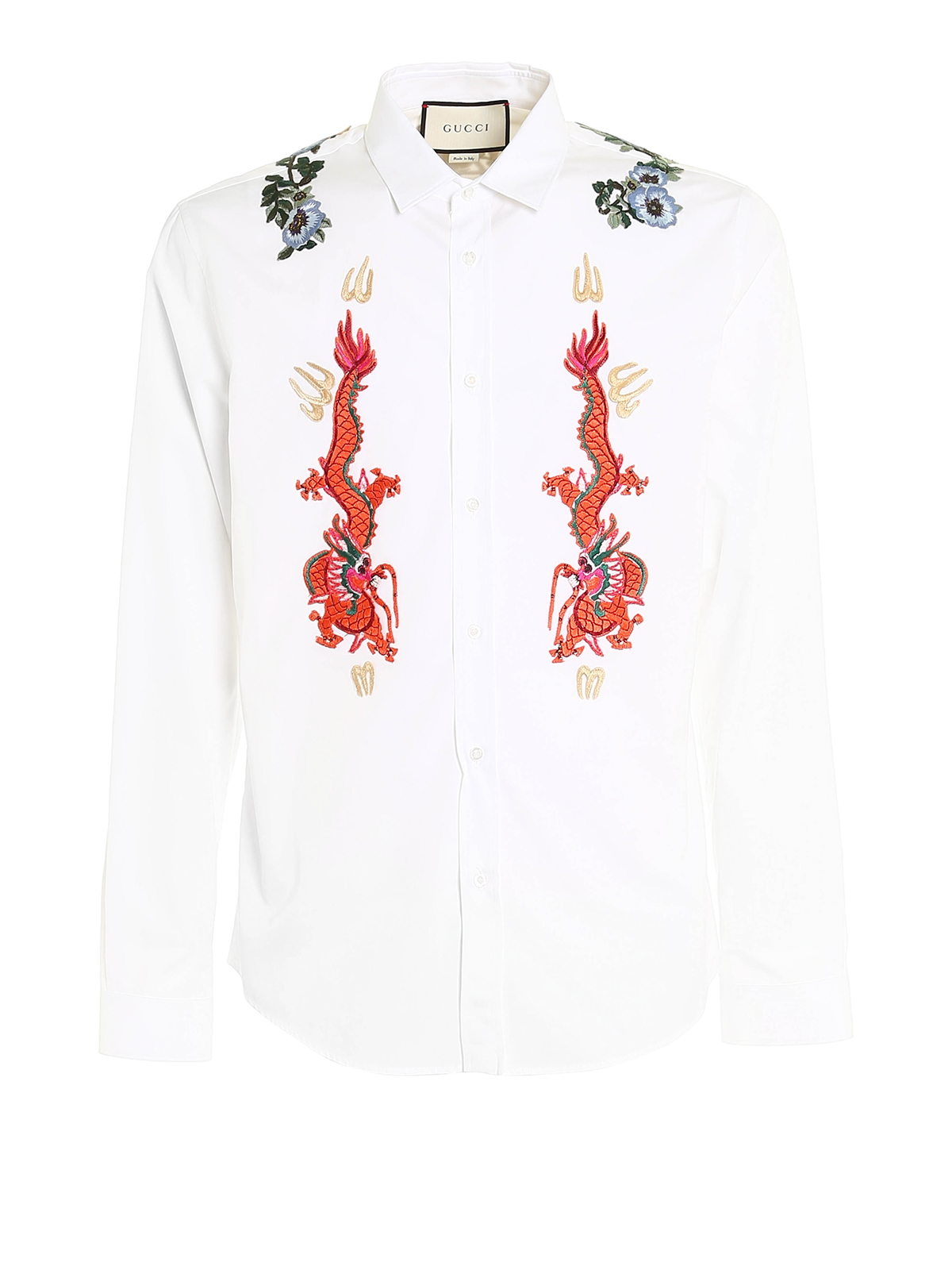 gucci embroidered shirt