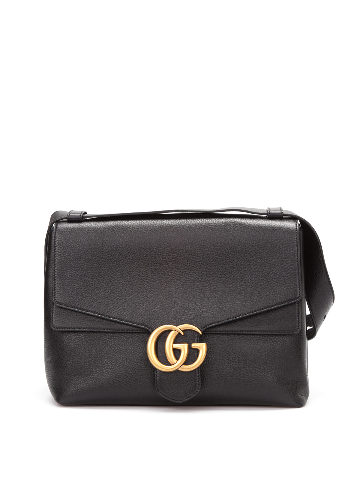 Gucci - GG marmont leather shoulder bag - shoulder bags - 400245 A7M0T 1000