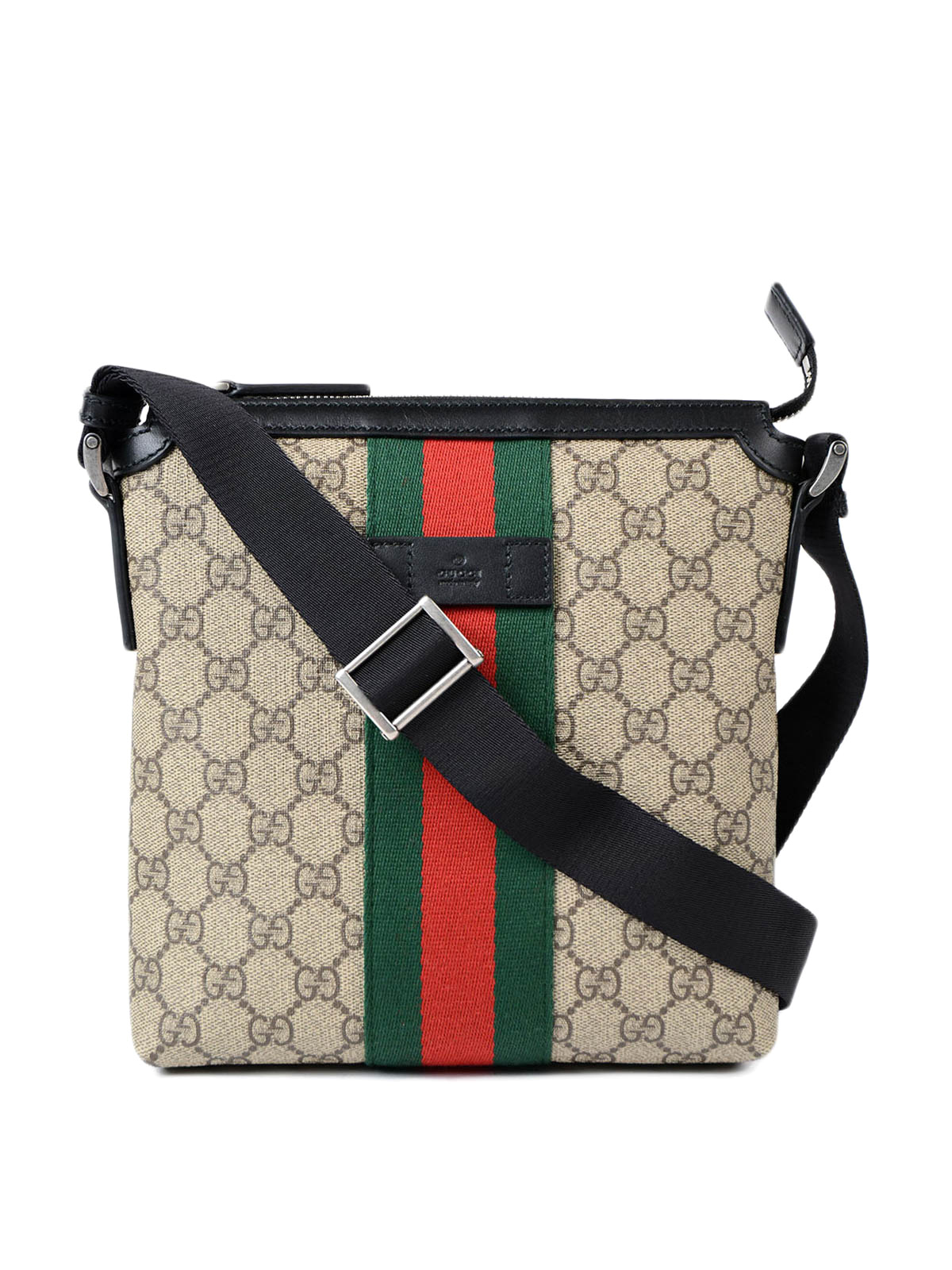 Gucci - GG Supreme Web messenger bag - shoulder bags - 471454 KHNGN 9692