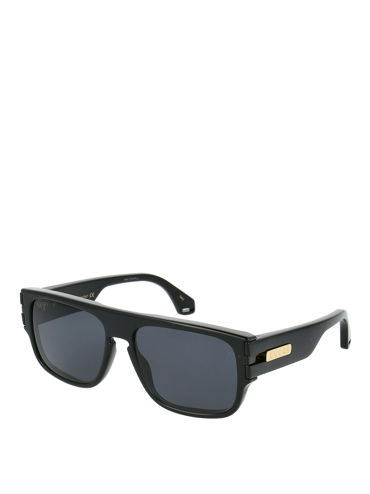 gucci black rectangular sunglasses