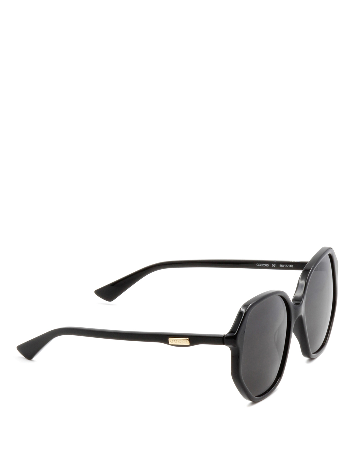 black geometric sunglasses