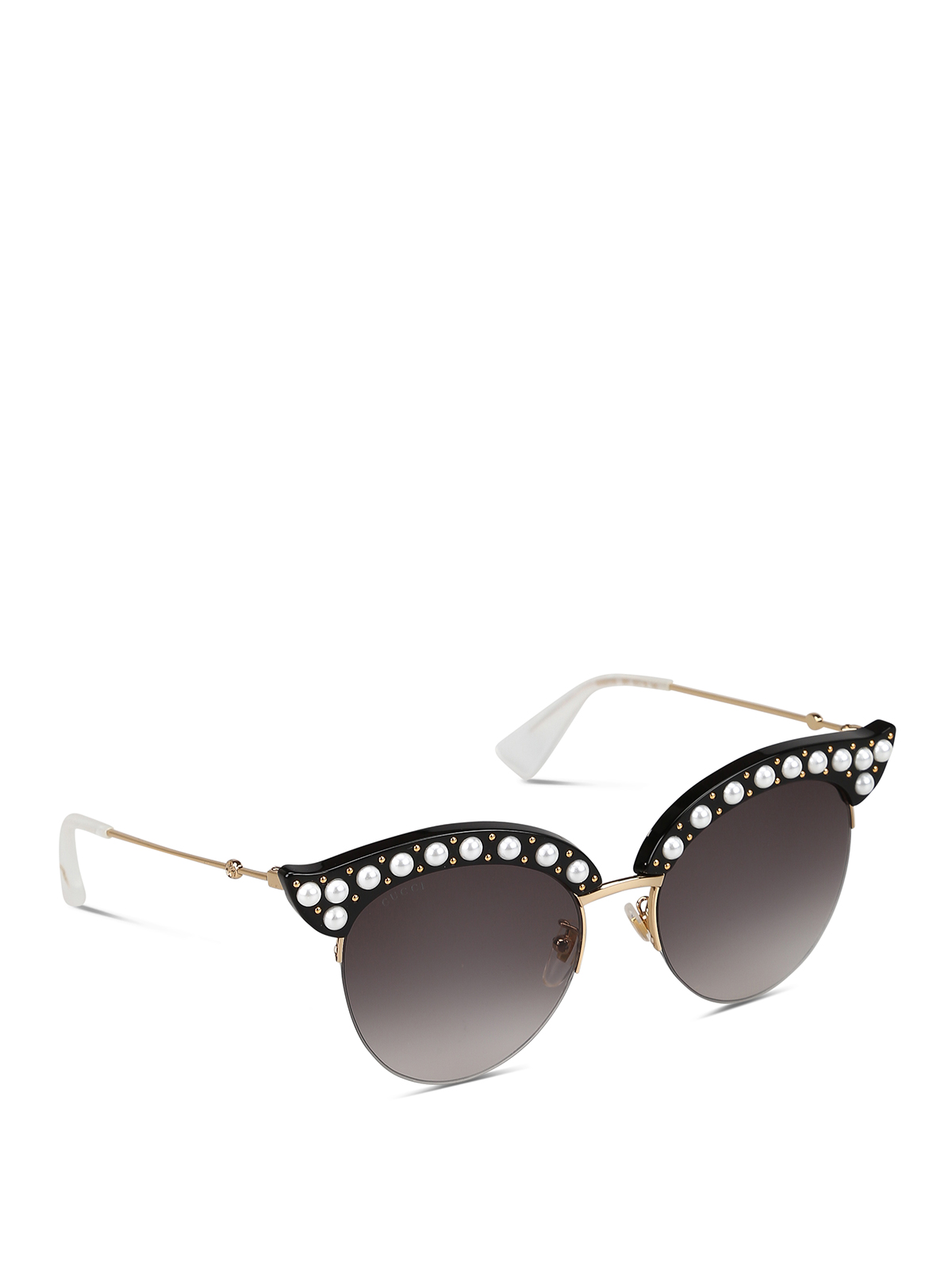 cat eye sunglasses with pearls