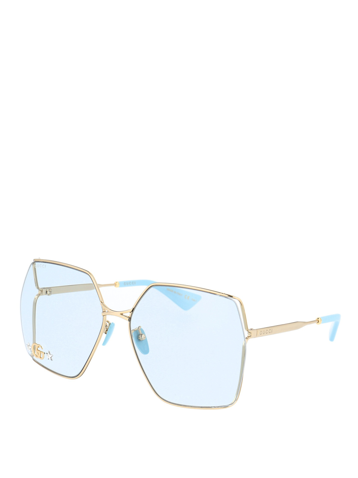 gucci clear lens sunglasses