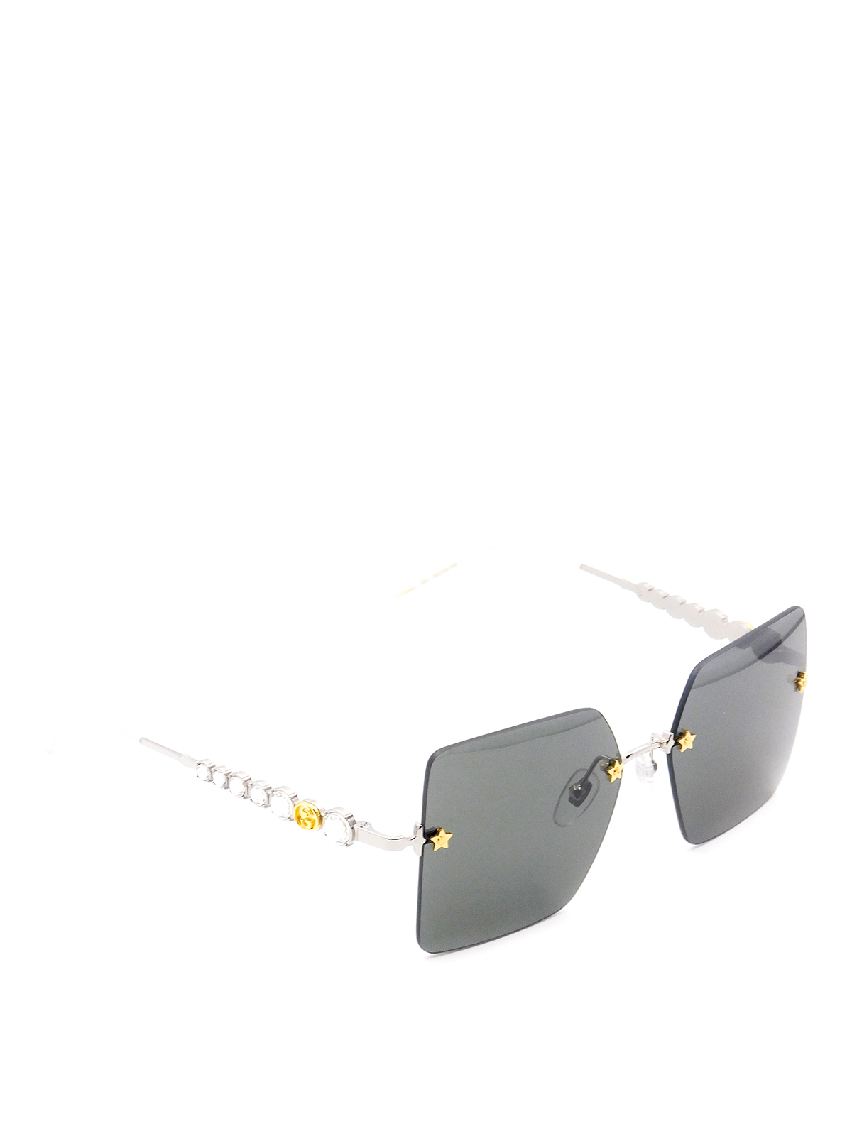 GUCCI CRYSTAL EMBELLISHED SQUARED SUNGLASSES