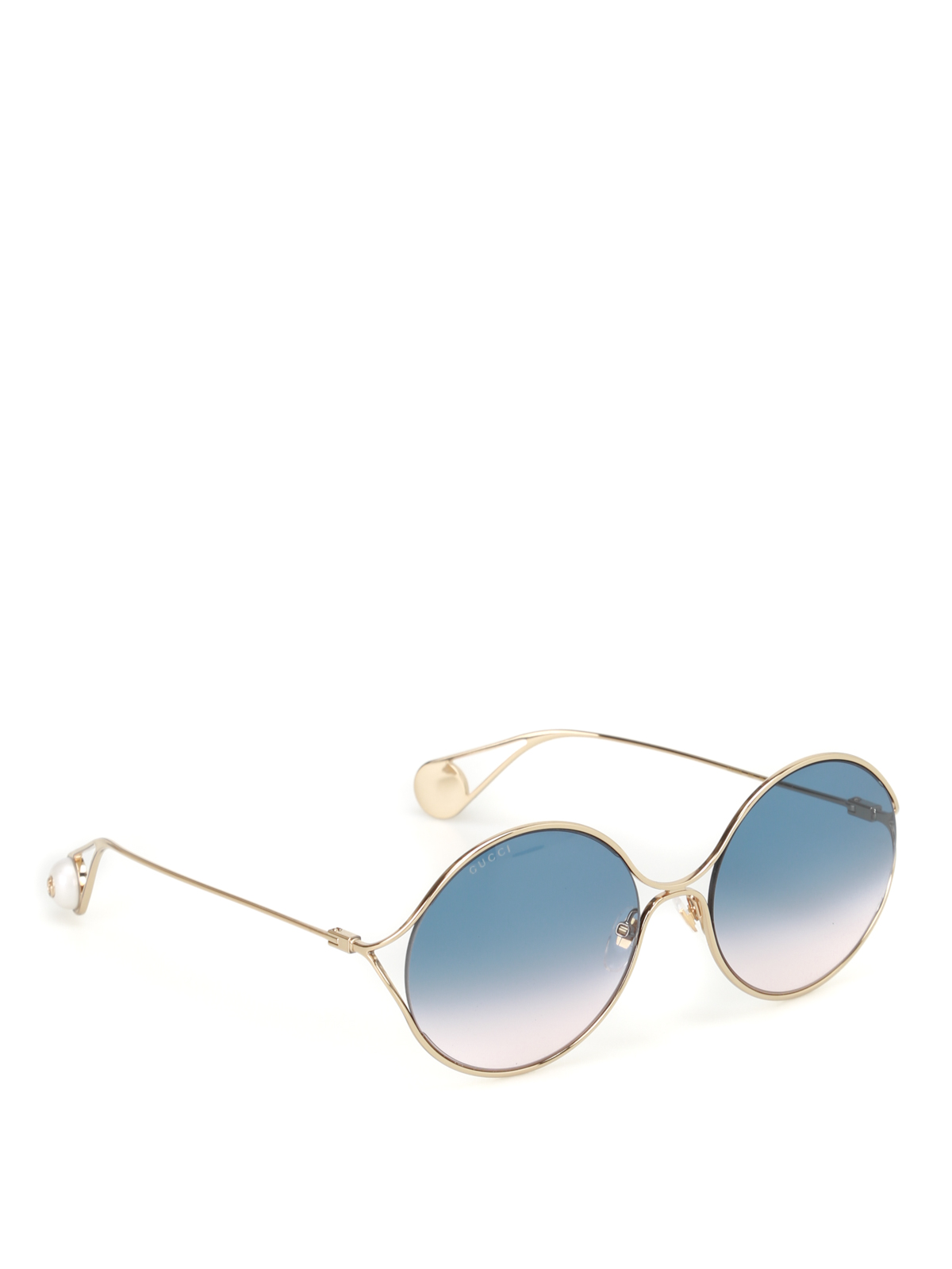 gucci gradient round sunglasses