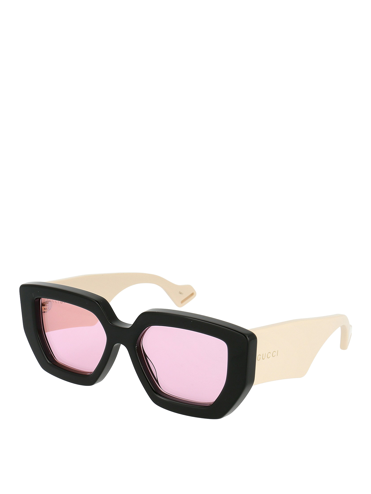 Maxi temples pink lenses sunglasses 