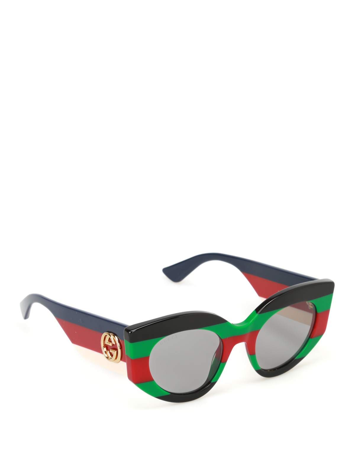 Gucci - Multicolour striped sunglasses 