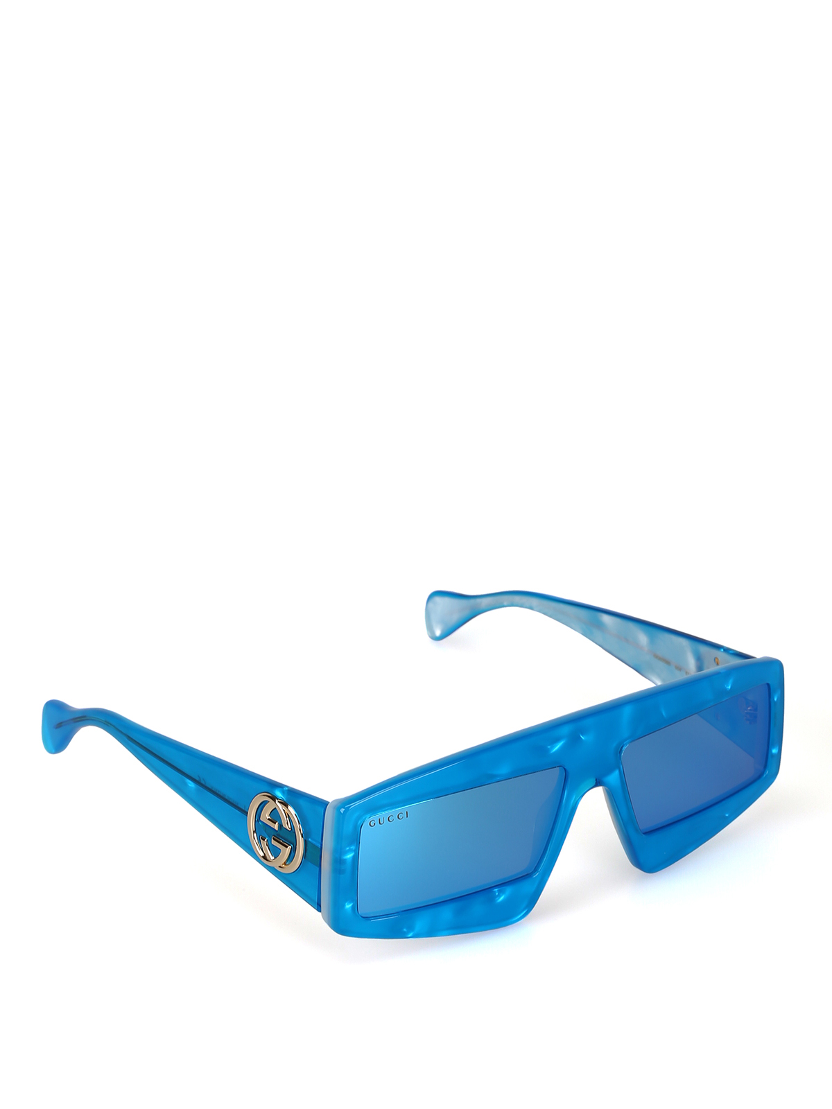 Sunglasses Gucci - Pearly light blue sunglasses - GG0358S004 