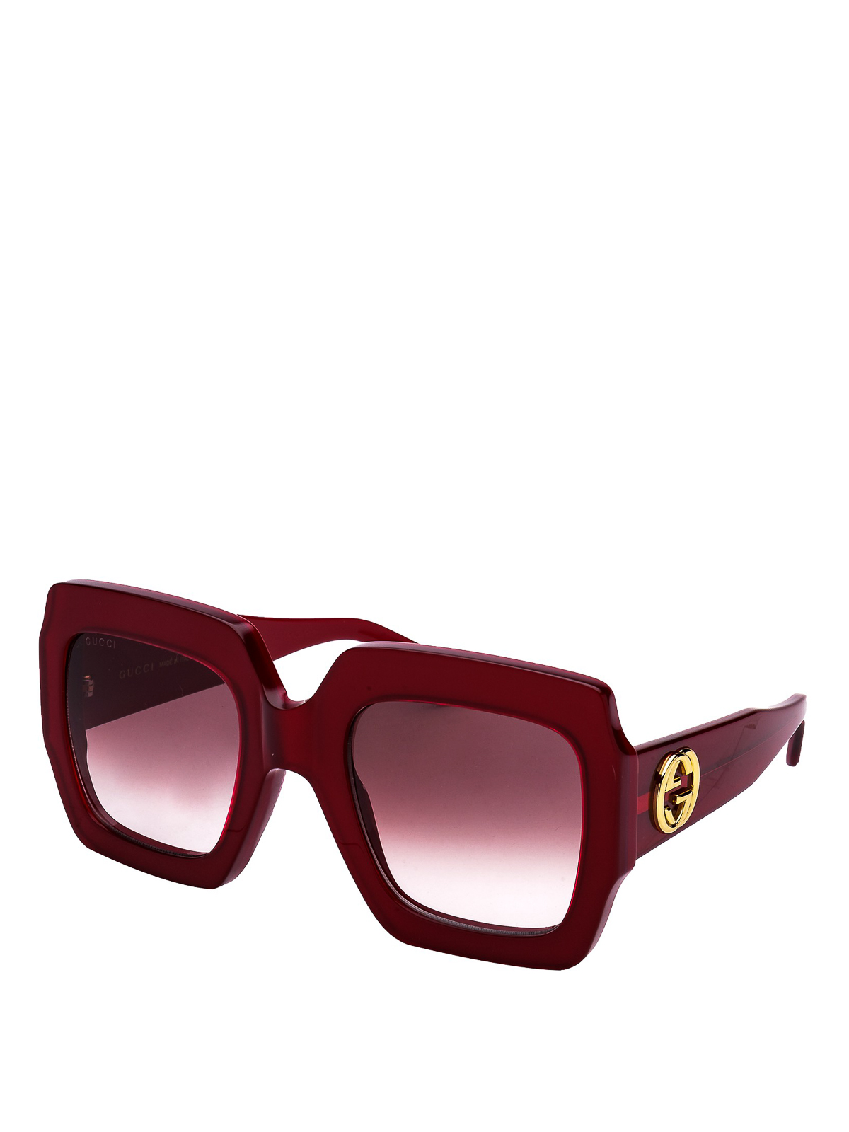 gucci red square sunglasses