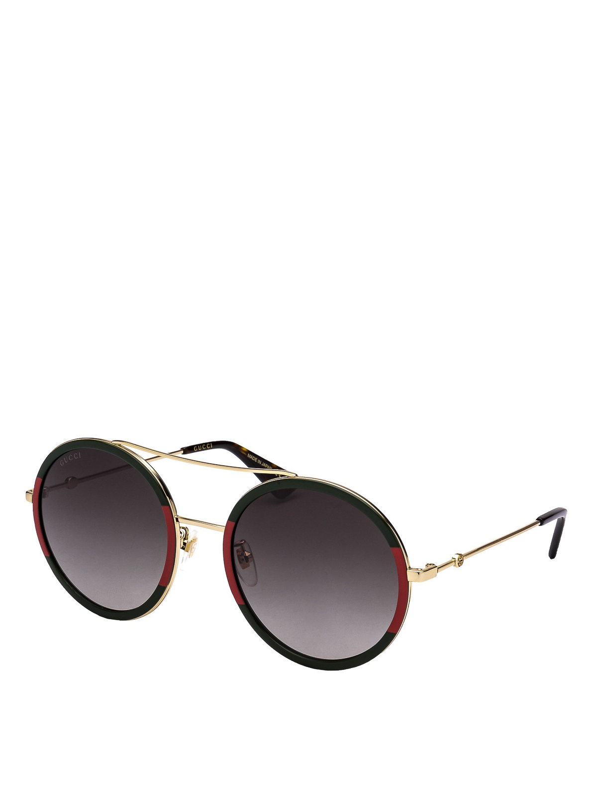 gucci round sunglasses with web