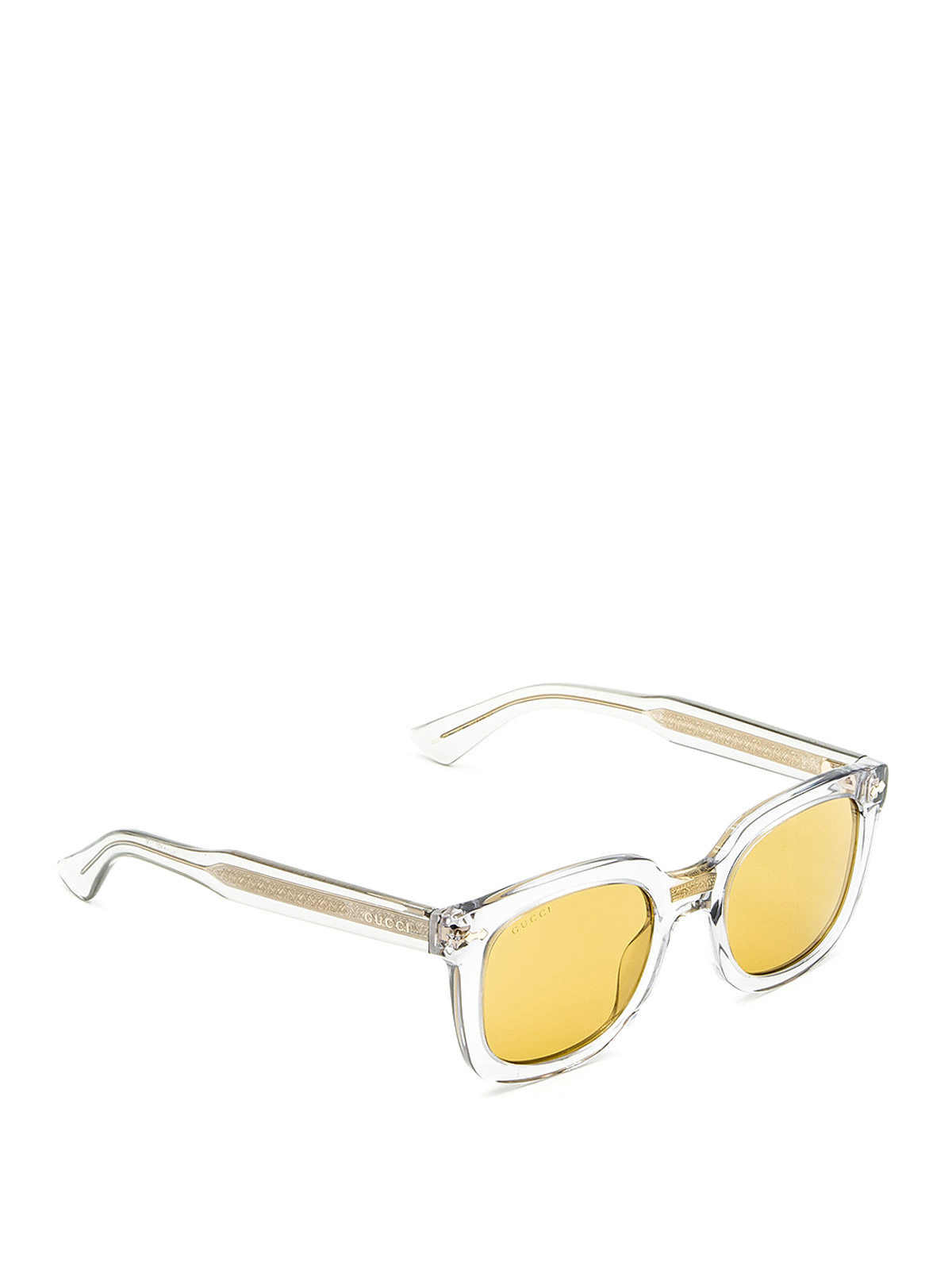 Sunglasses Gucci Yellow lenses acetate sunglasses GG0181S4