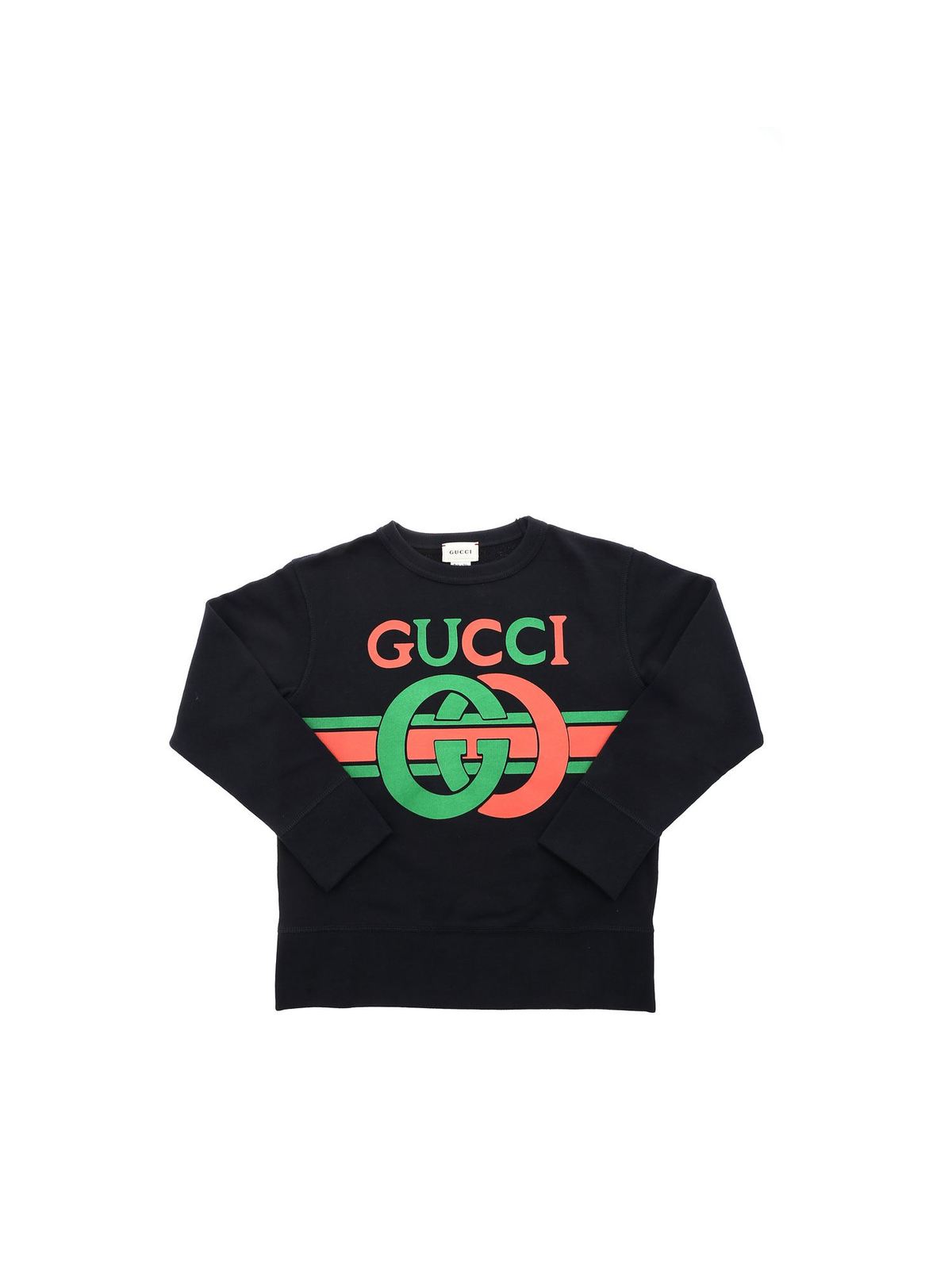 Gucci - GG logo sweatshirt in dark blue - Sweatshirts & Sweaters ...