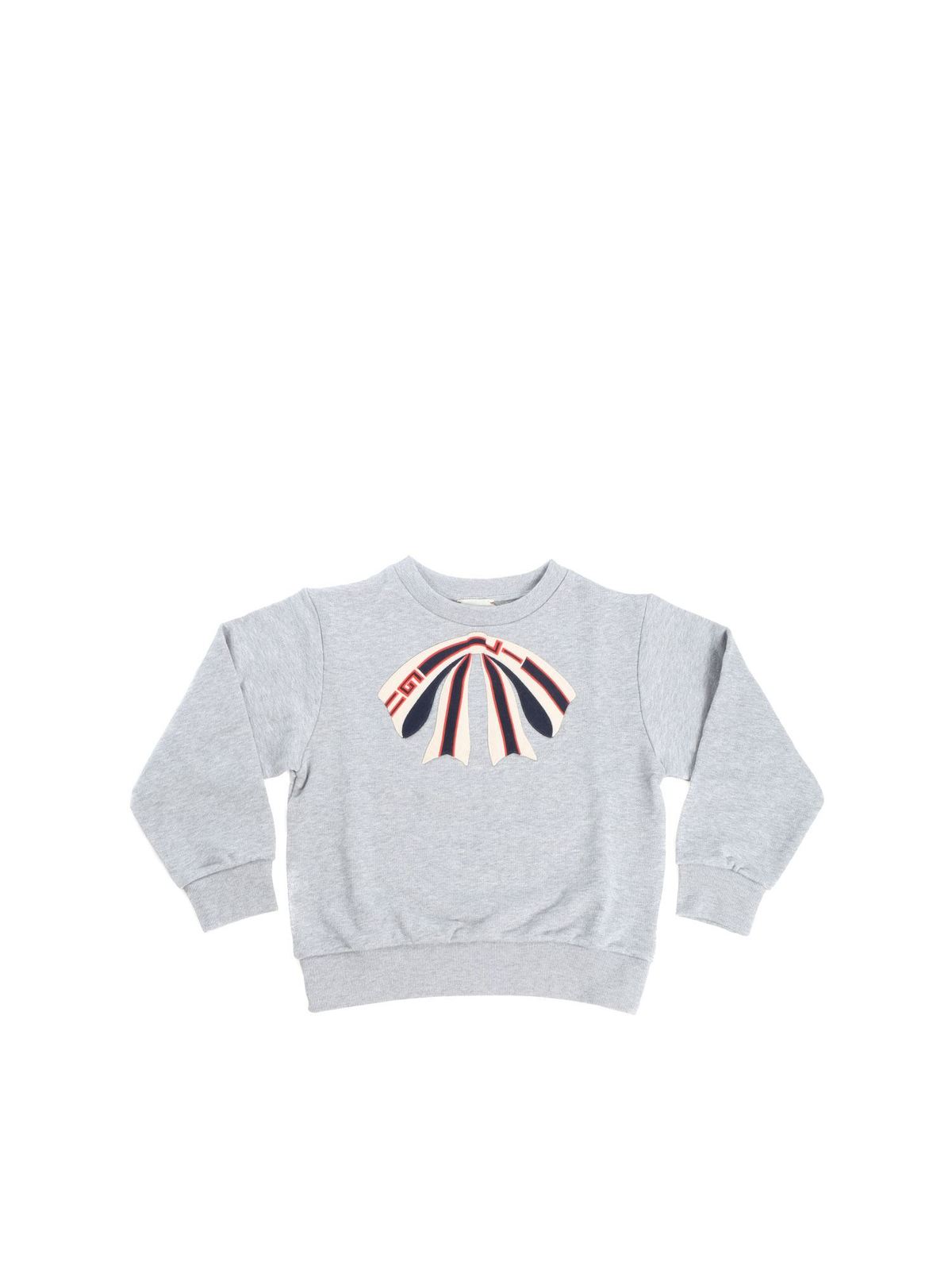GUCCI EMBROIDERED BOW SWEATSHIRT