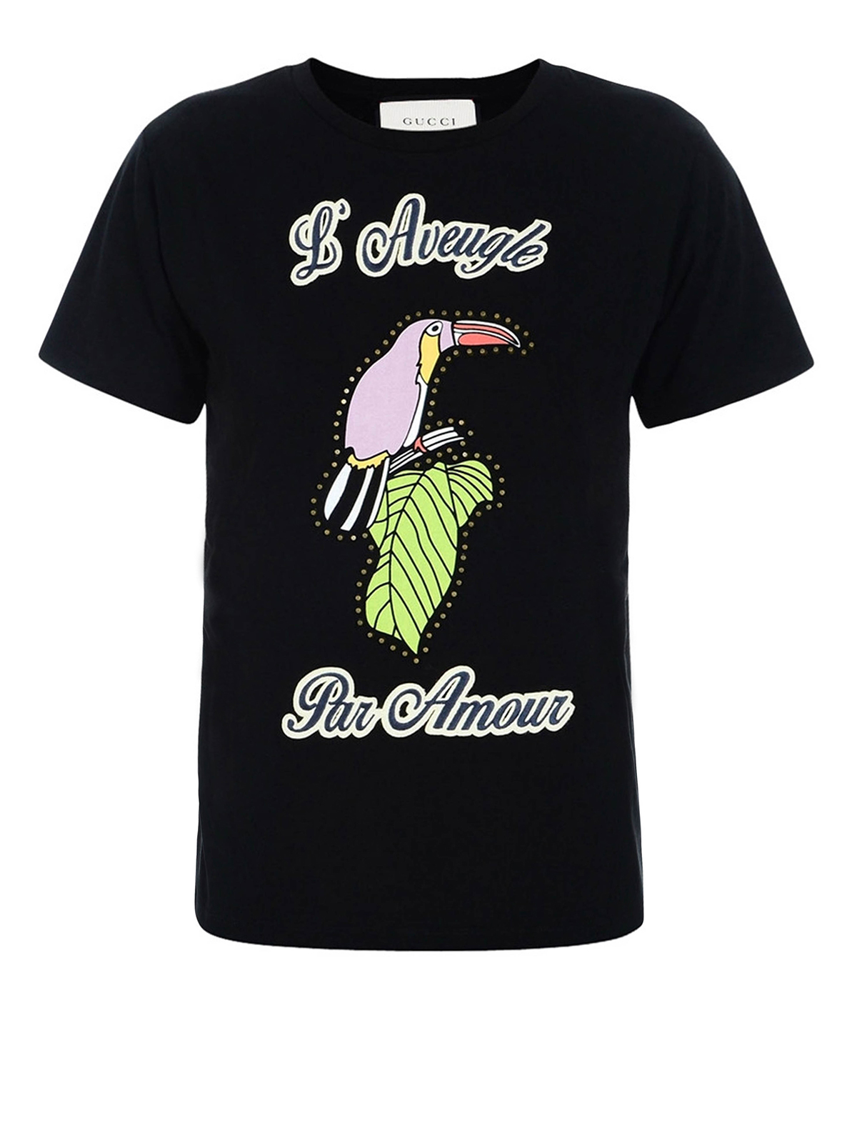 T-shirts Gucci - L'Aveugle Par Amour cotton T-shirt - 422730X3E121082