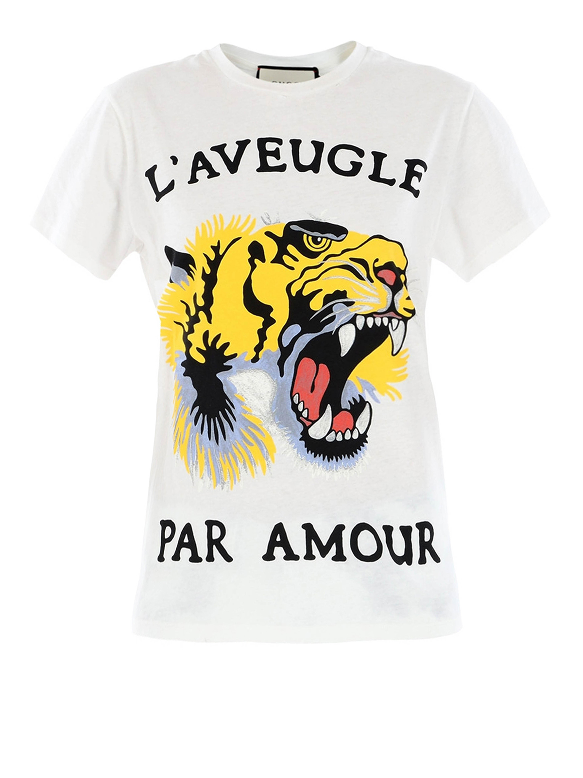 T-shirts Gucci - L'Aveugle Par Amour cotton T-shirt - 422731X5L879275