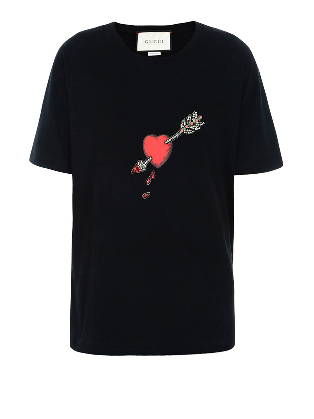 T-shirts Gucci - Pierced Heart cotton T-shirt - 435101X5G451082