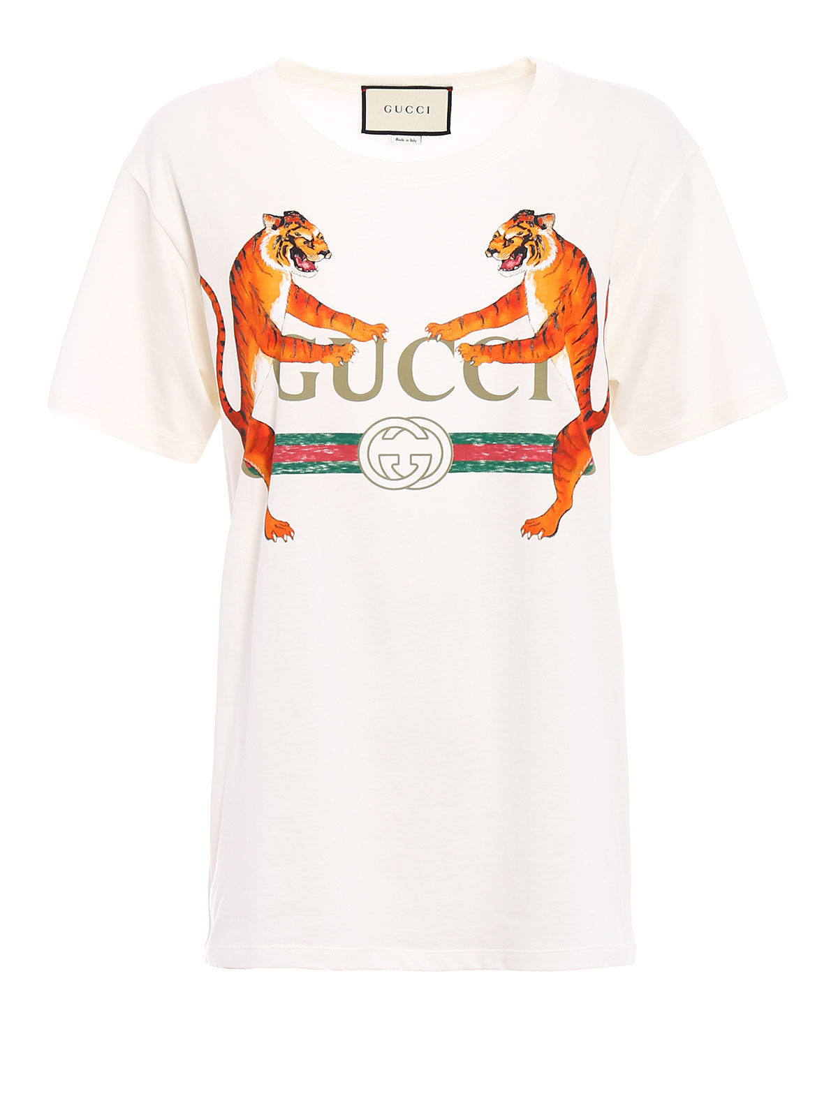 Gucci Tigers Print Jersey Over T Shirt T Shirts x3l