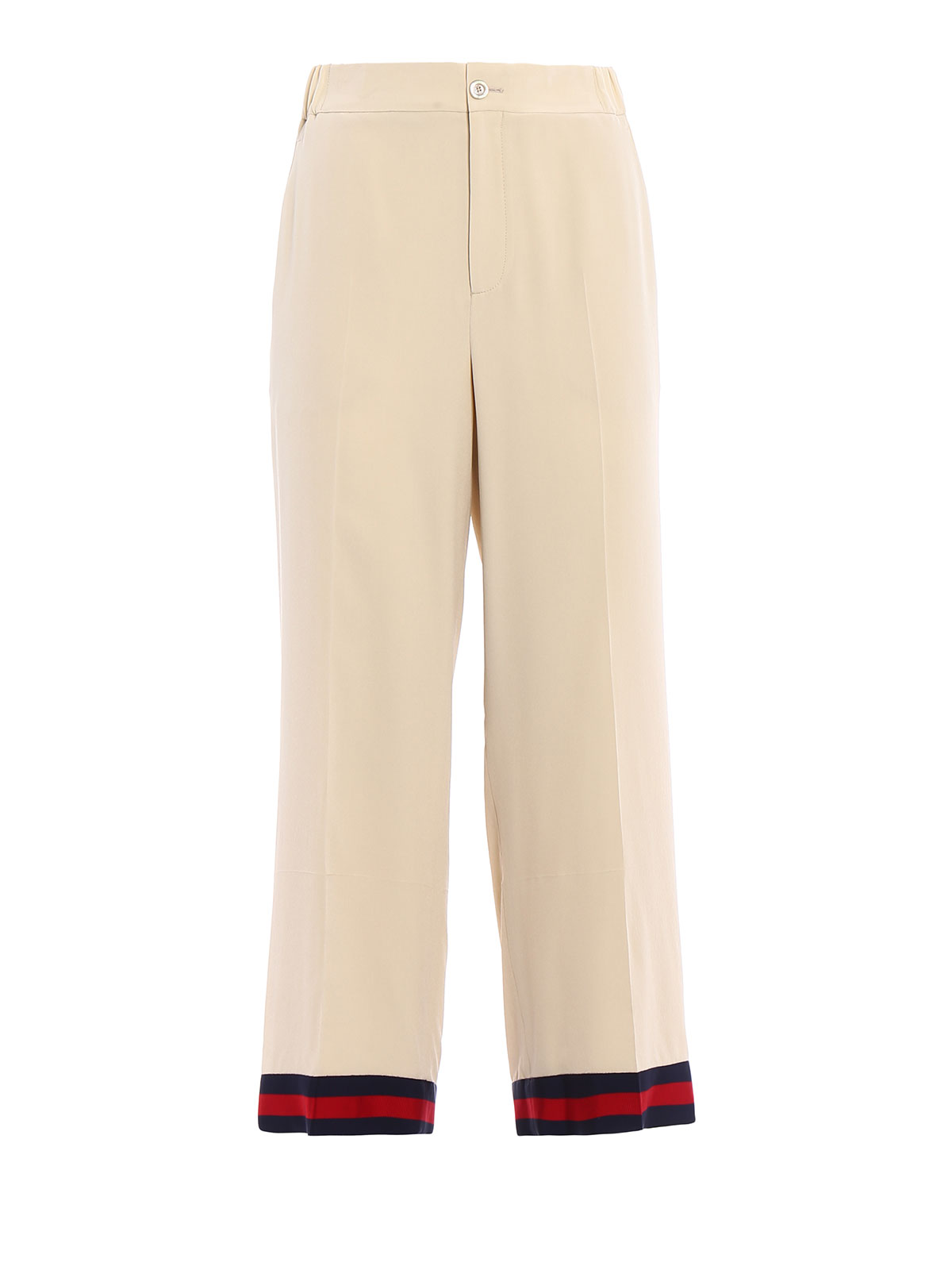 gucci silk trousers
