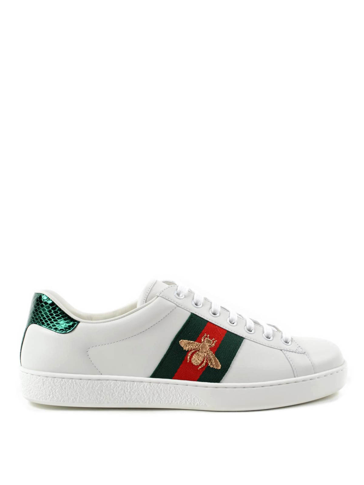 Gucci - Bee detailed leather sneakers - trainers - 429446 A38G0 9064