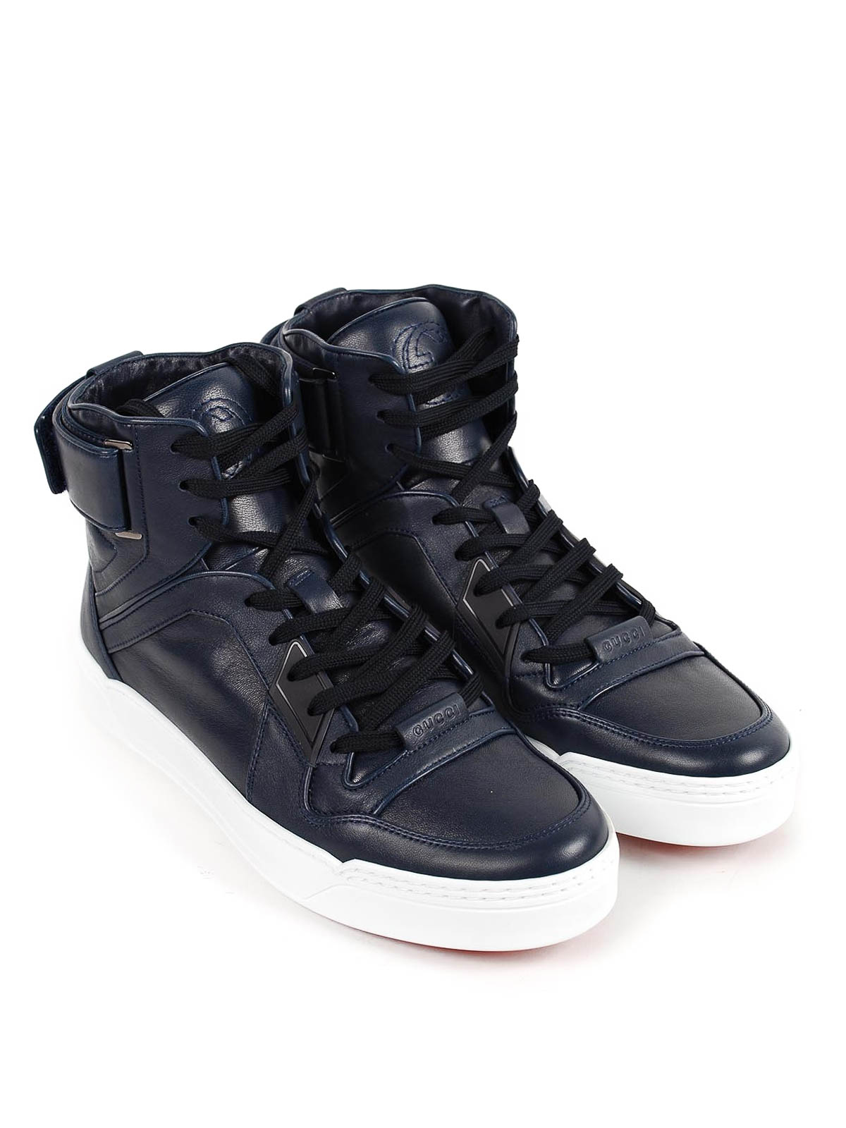 Gucci - Leather high-top trainers - trainers - 386738 A3840 4009