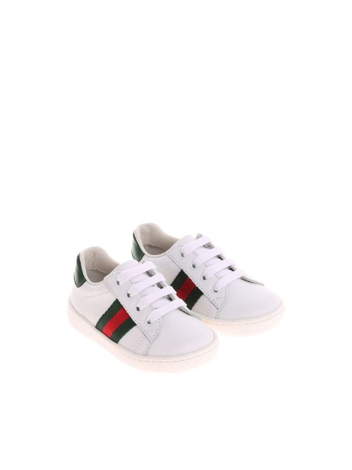 Gucci Kids' White Trainers With Logo