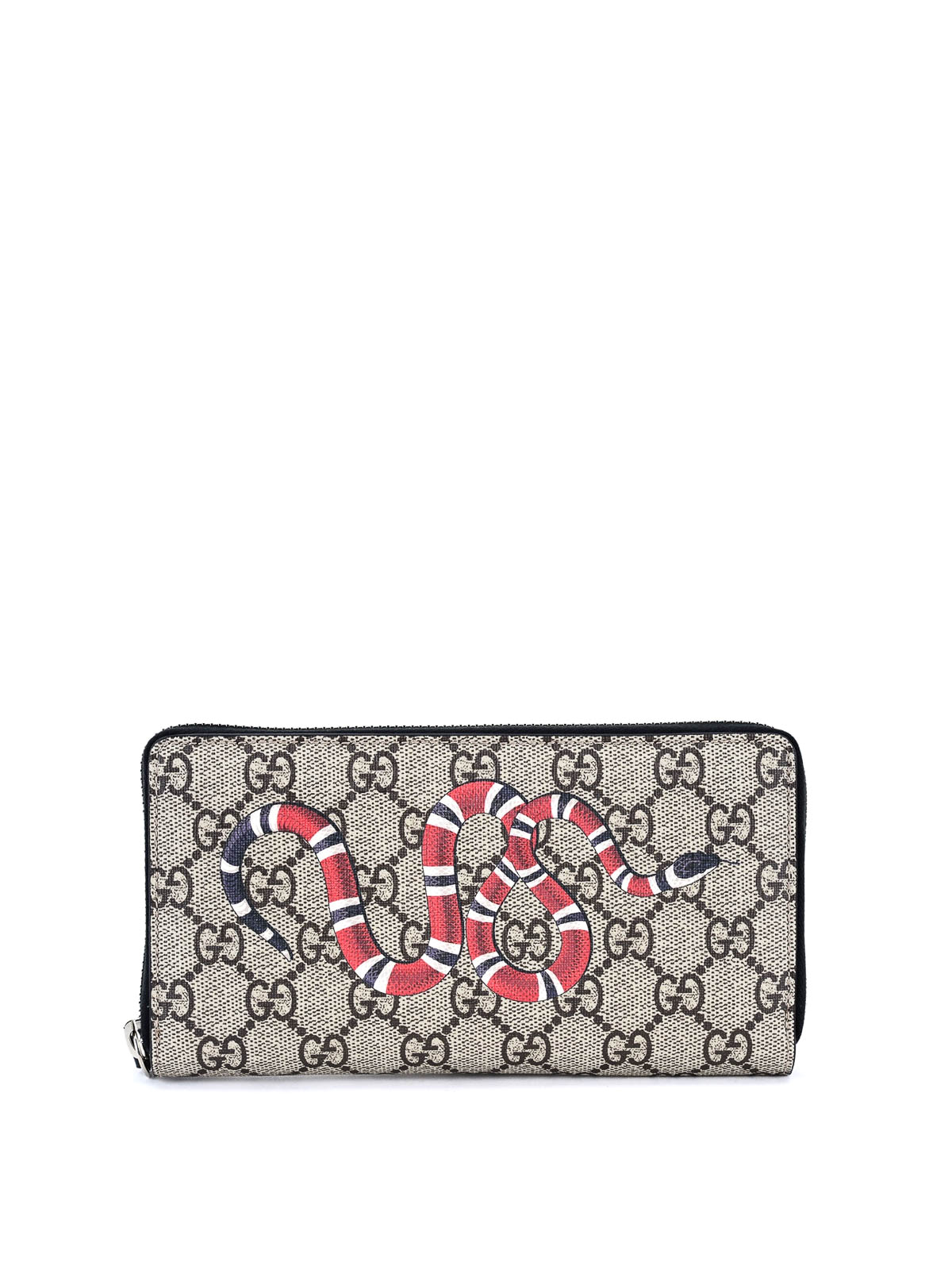 Gucci - Snake print GG Supreme wallet - wallets & purses - 451273K561N8666