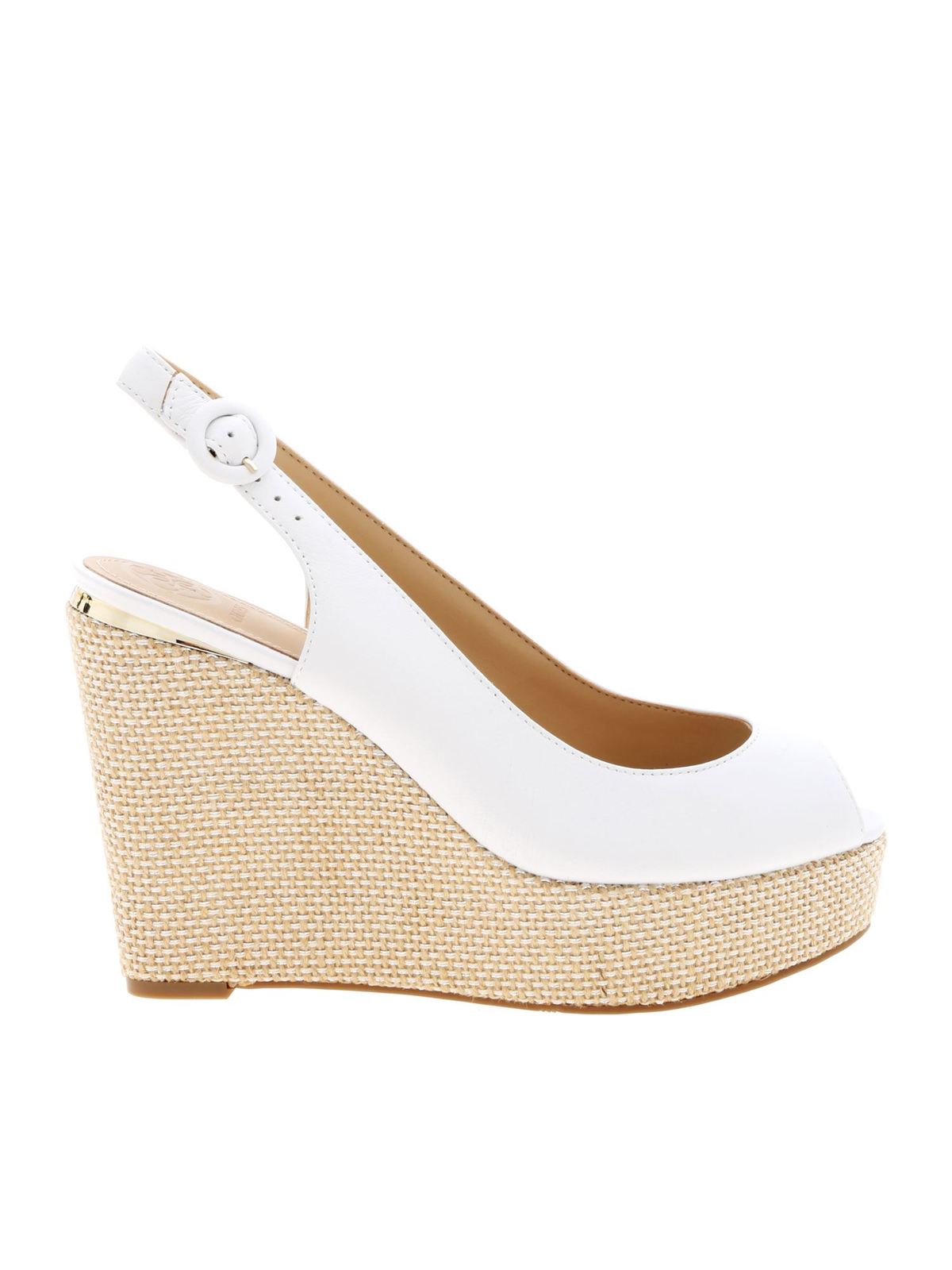 Guess - Hardy wedges in white leather 