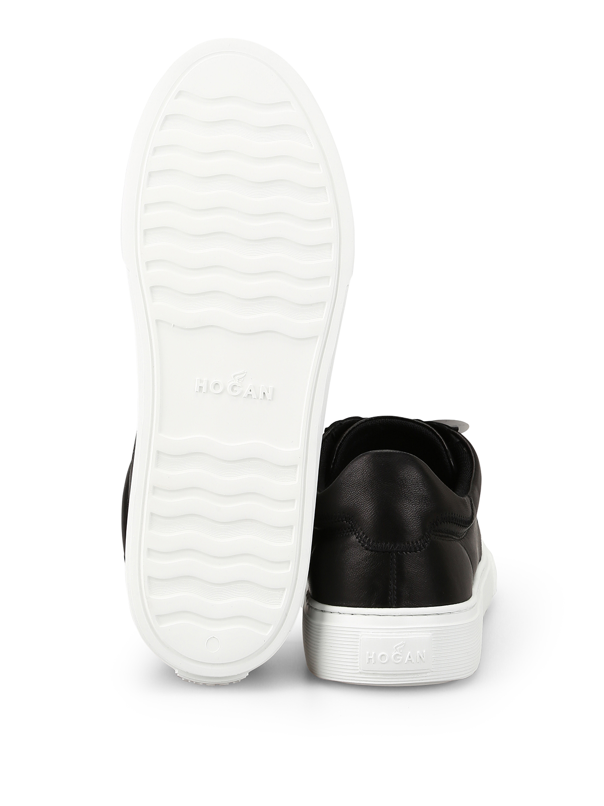 leather low top sneakers