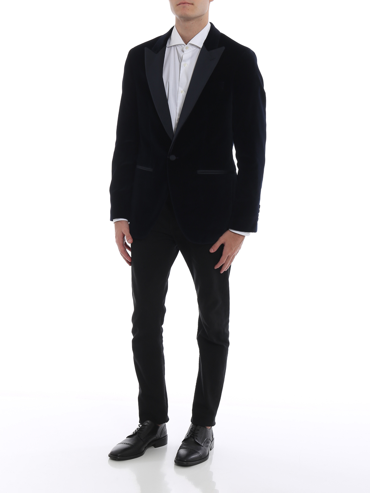 Armani collezioni velvet satin lapel jacket Clearance