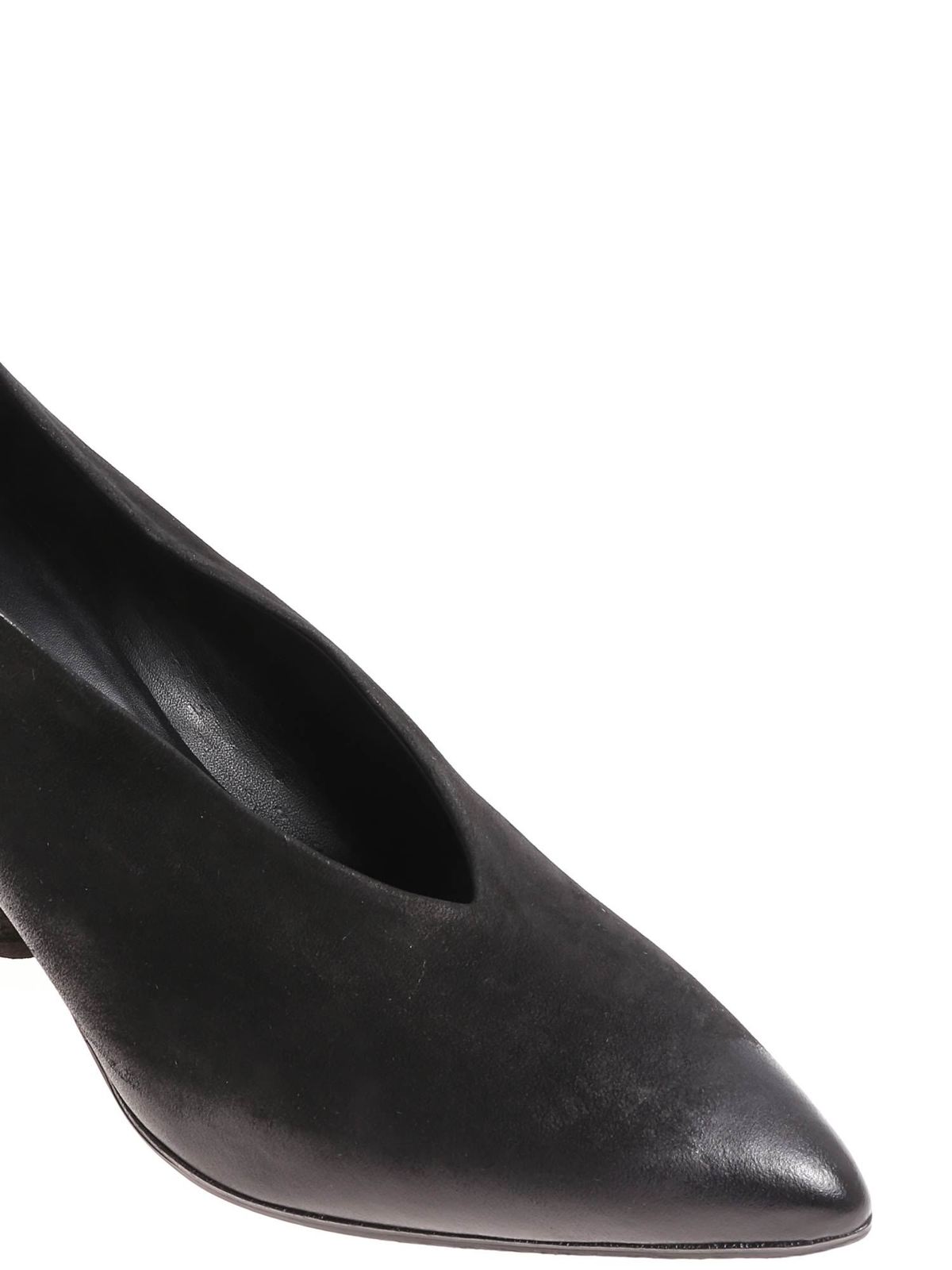 Halmanera - Handmade black Rouge01 shoes - مجلسی پاشنه 3 سانتی -  ROUGE01BANDOLERONERO